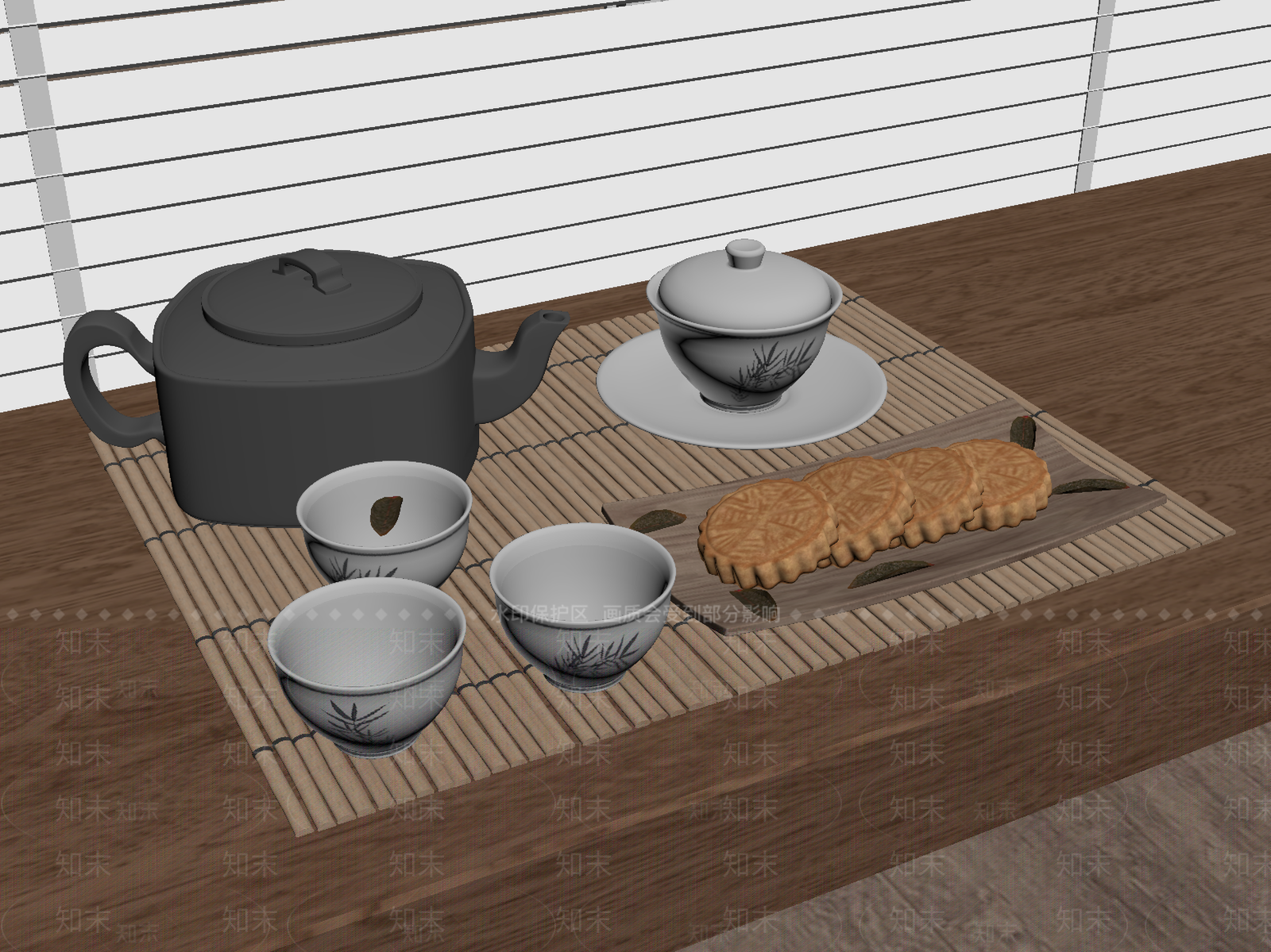 茶具SU模型下载【ID:1181392675】