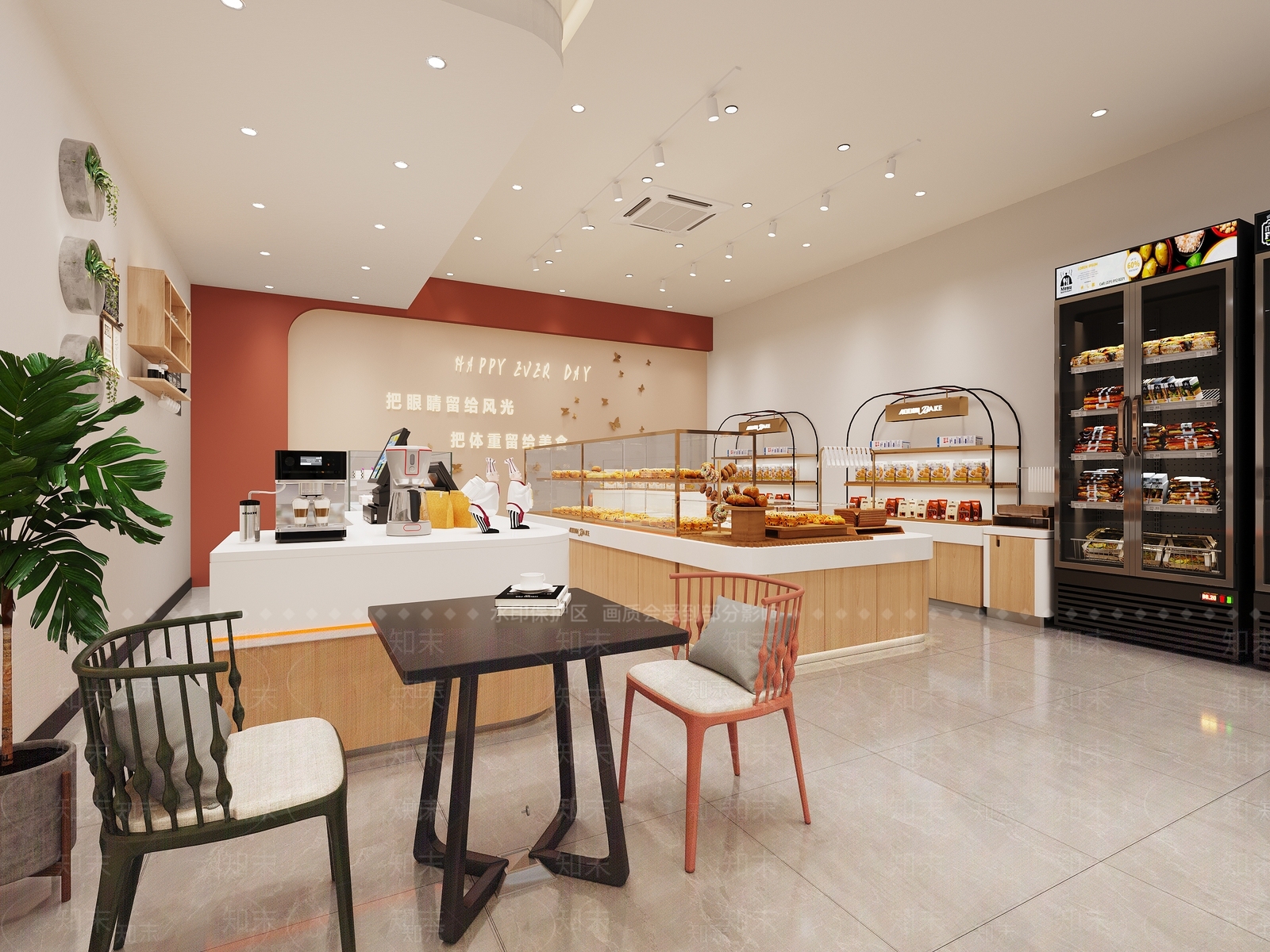 现代甜品面包店3D模型下载【ID:1181392875】