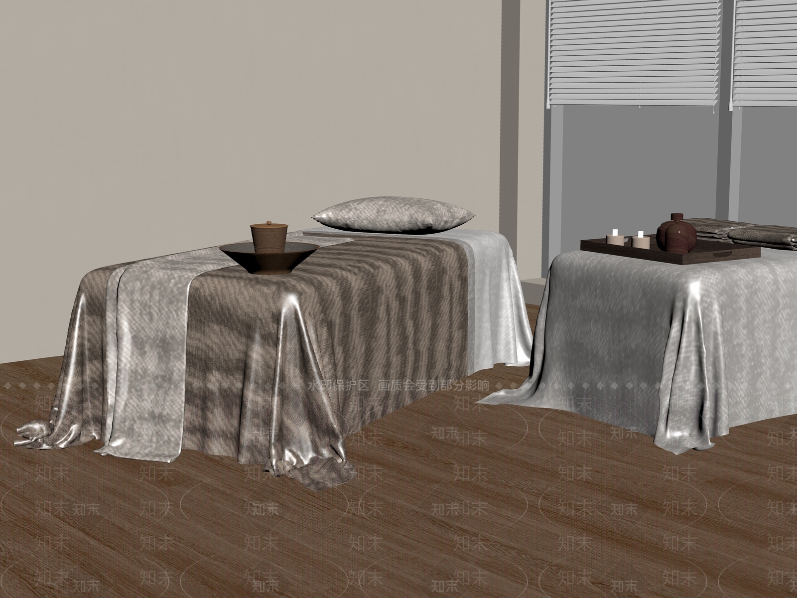 现代其他床具SU模型下载【ID:1181394201】