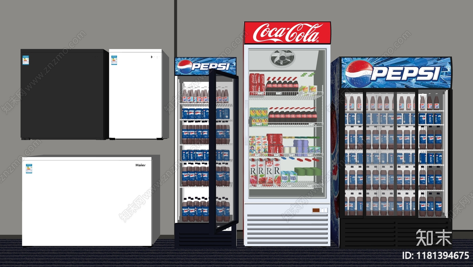 冰柜SU模型下载【ID:1181394675】