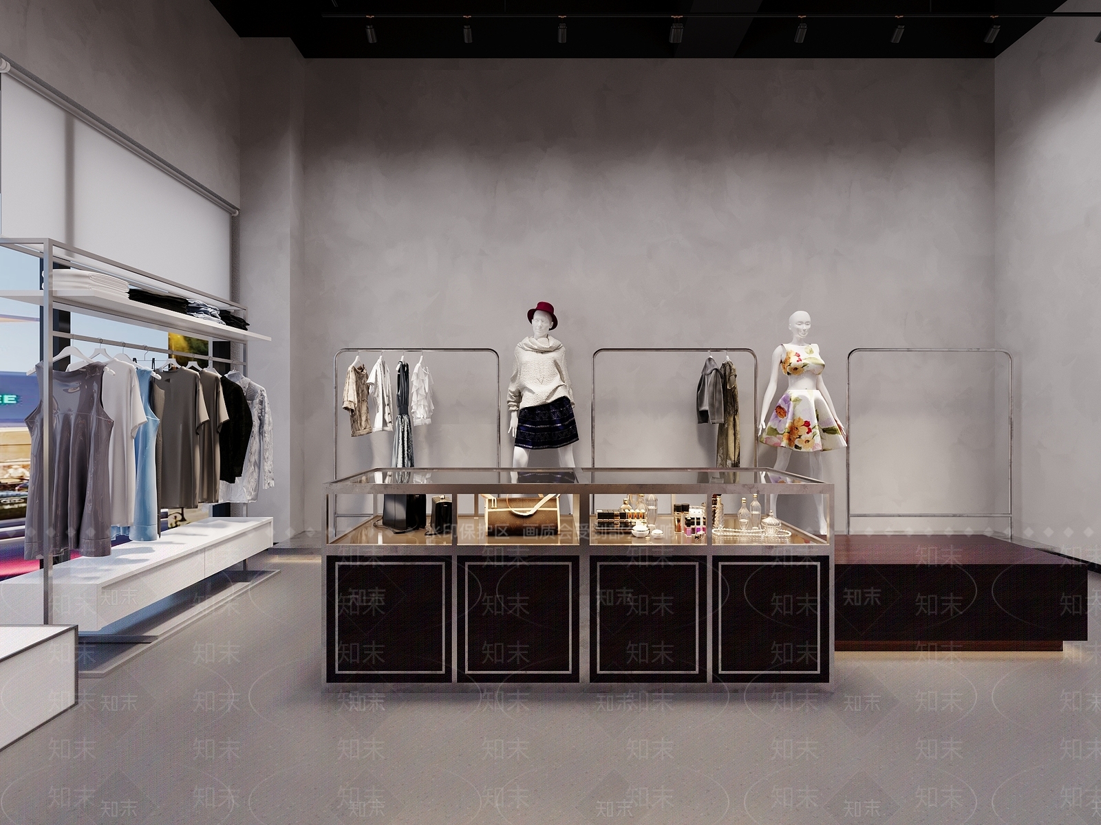 工业服装店3D模型下载【ID:1181395745】