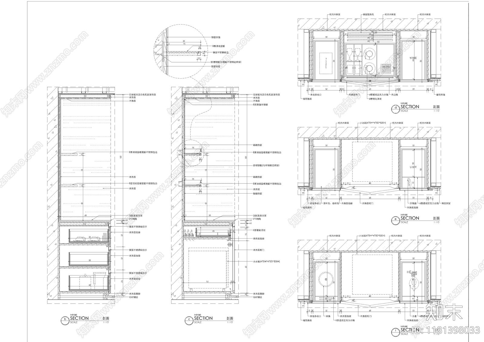 现代家具节点详图cad施工图下载【ID:1181398033】