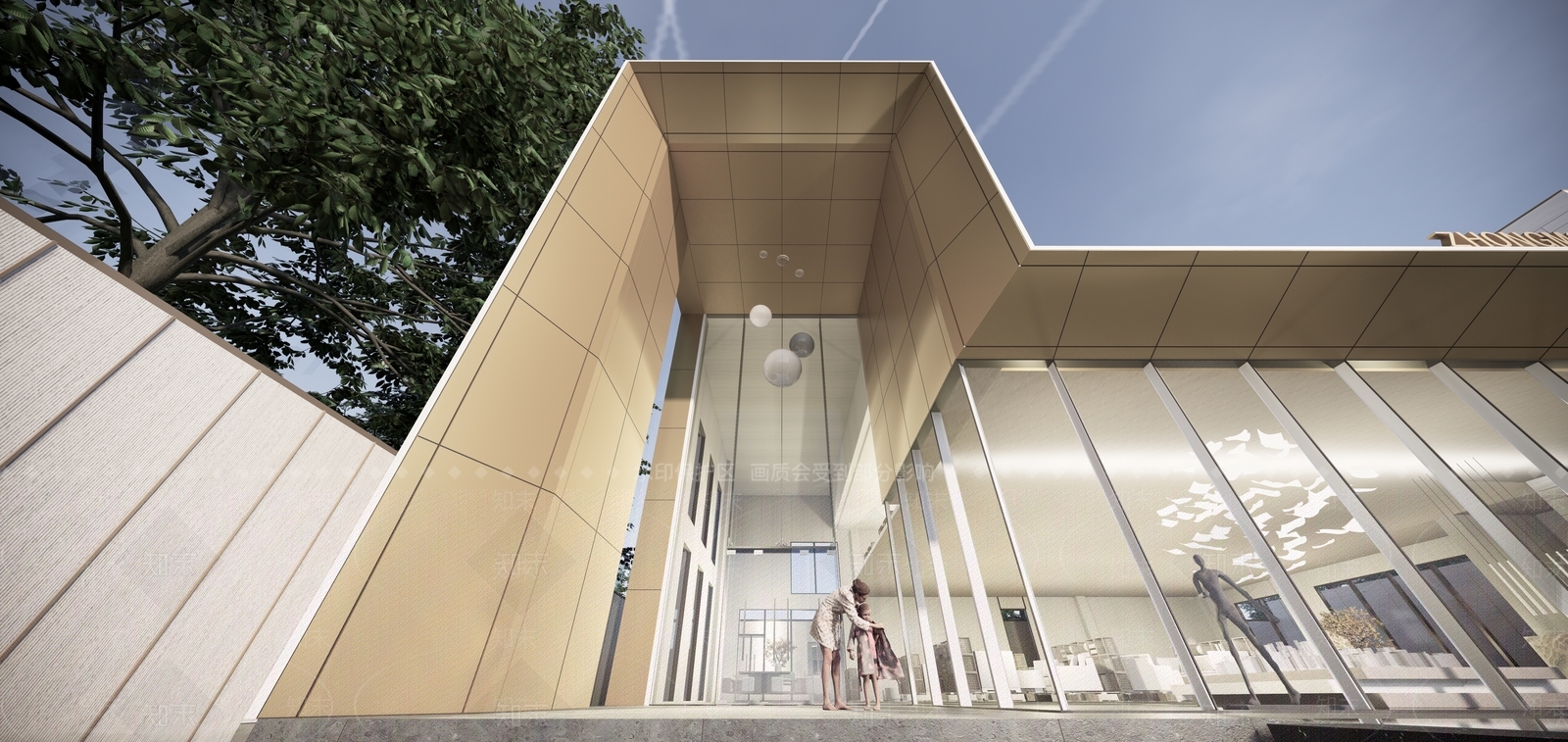现代轻奢小公建SU模型下载【ID:1181400781】