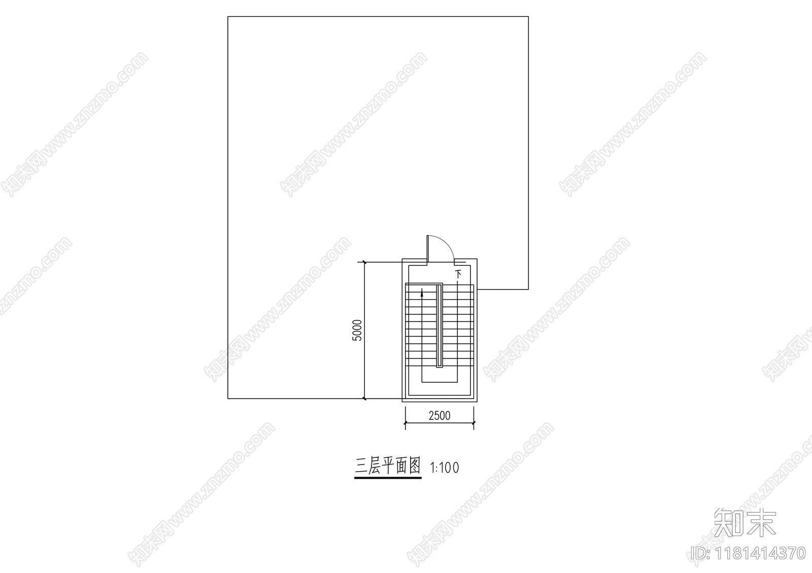 现代简约别墅建筑cad施工图下载【ID:1181414370】