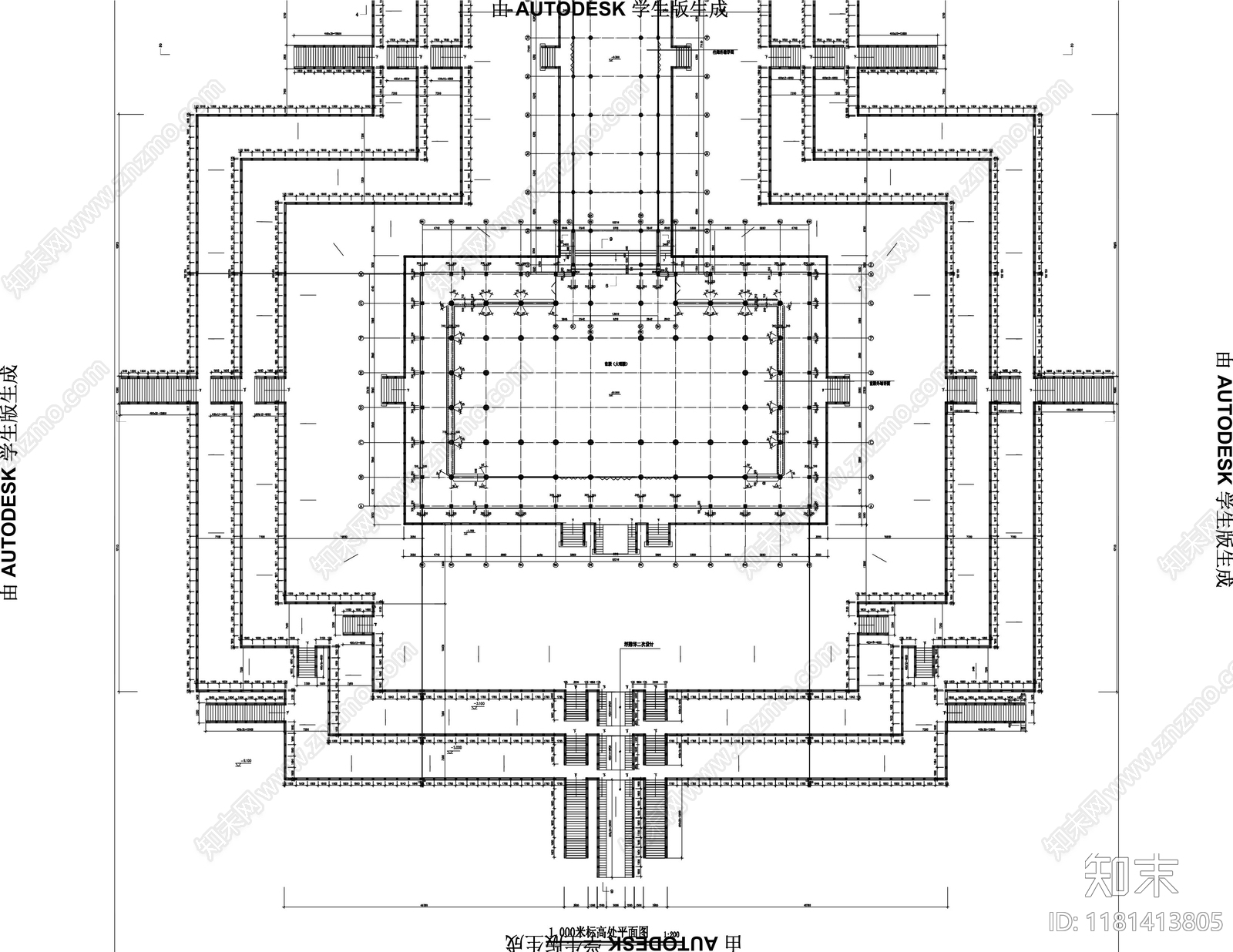 中式古建cad施工图下载【ID:1181413805】