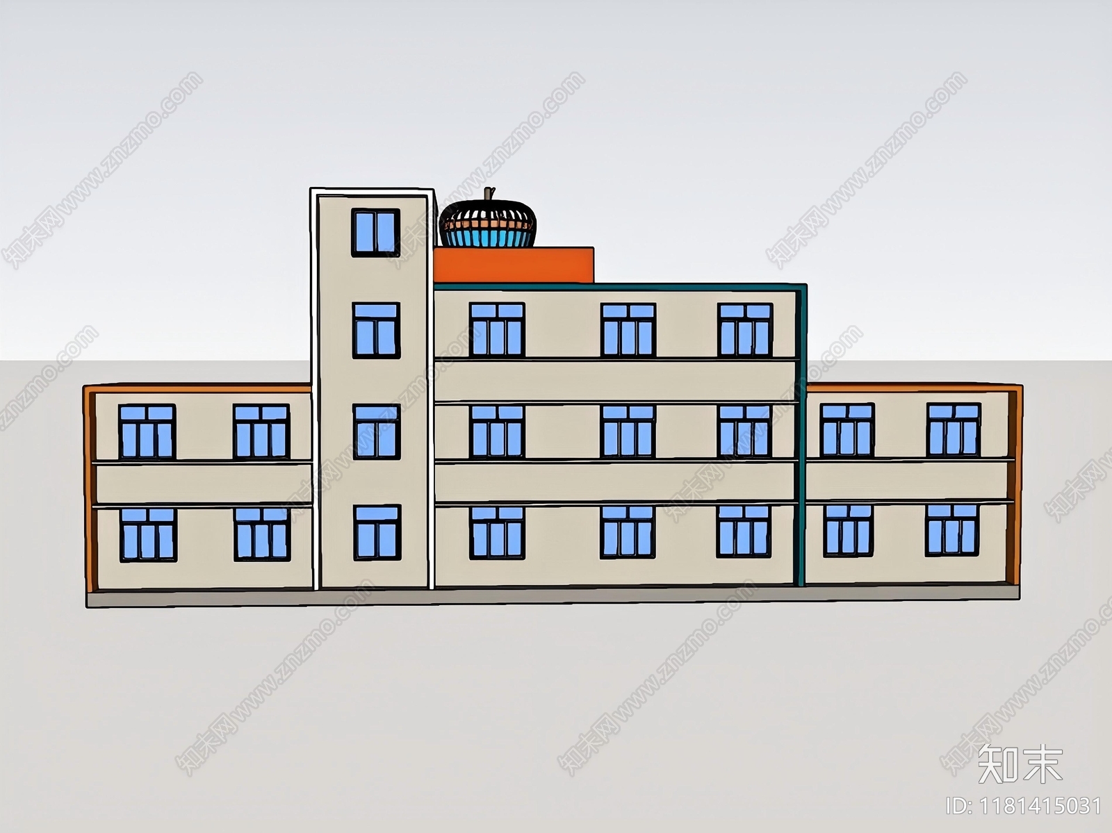 现代办公楼SU模型下载【ID:1181415031】