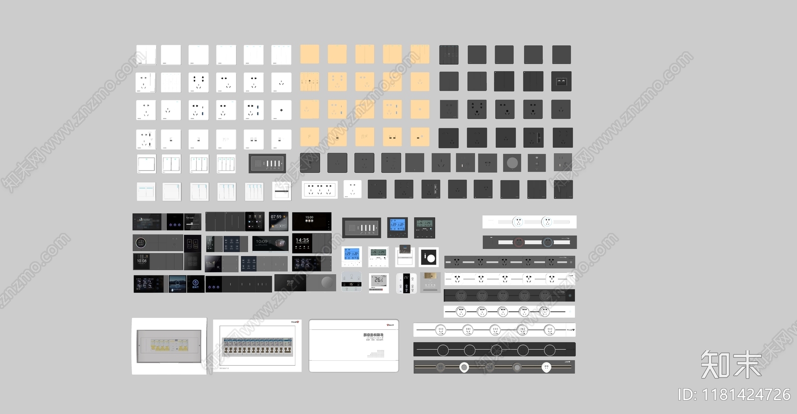 开关插座SU模型下载【ID:1181424726】