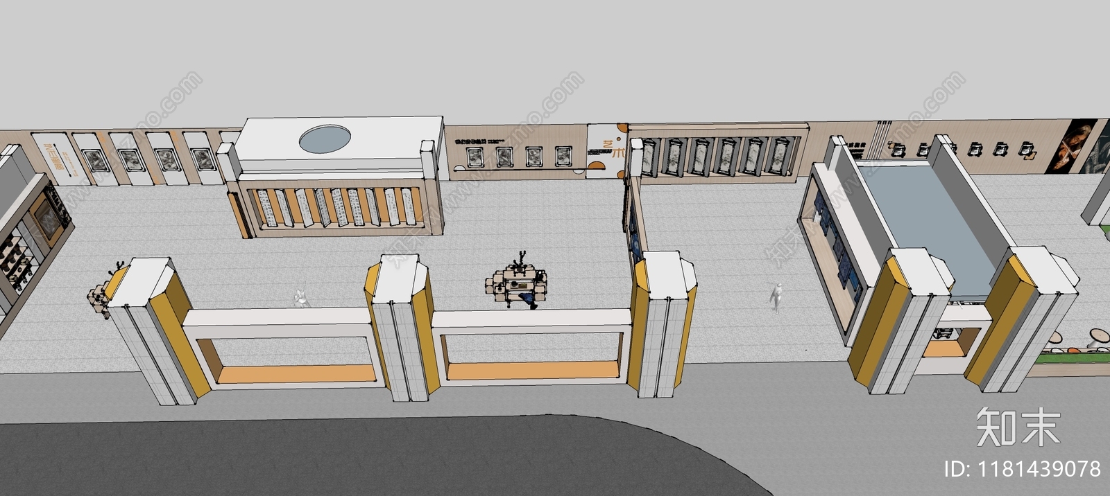 现代其他文化空间SU模型下载【ID:1181439078】