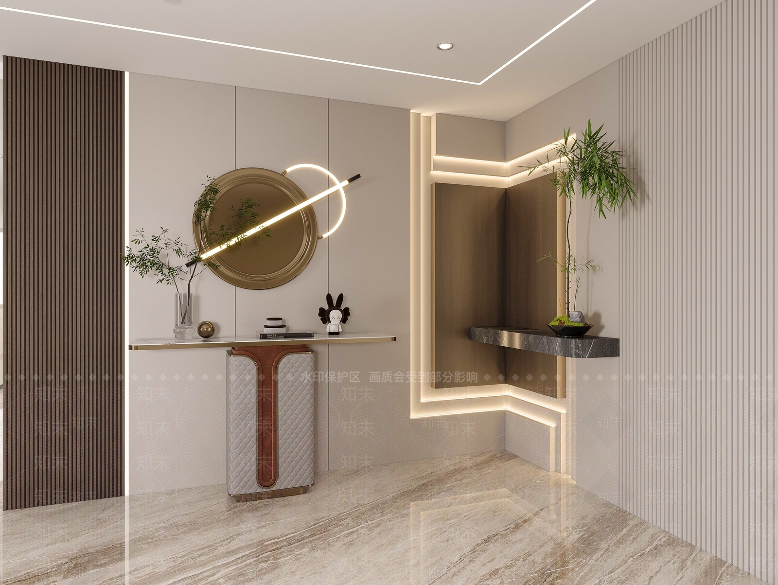 现代家居客厅3D模型下载【ID:1181439328】