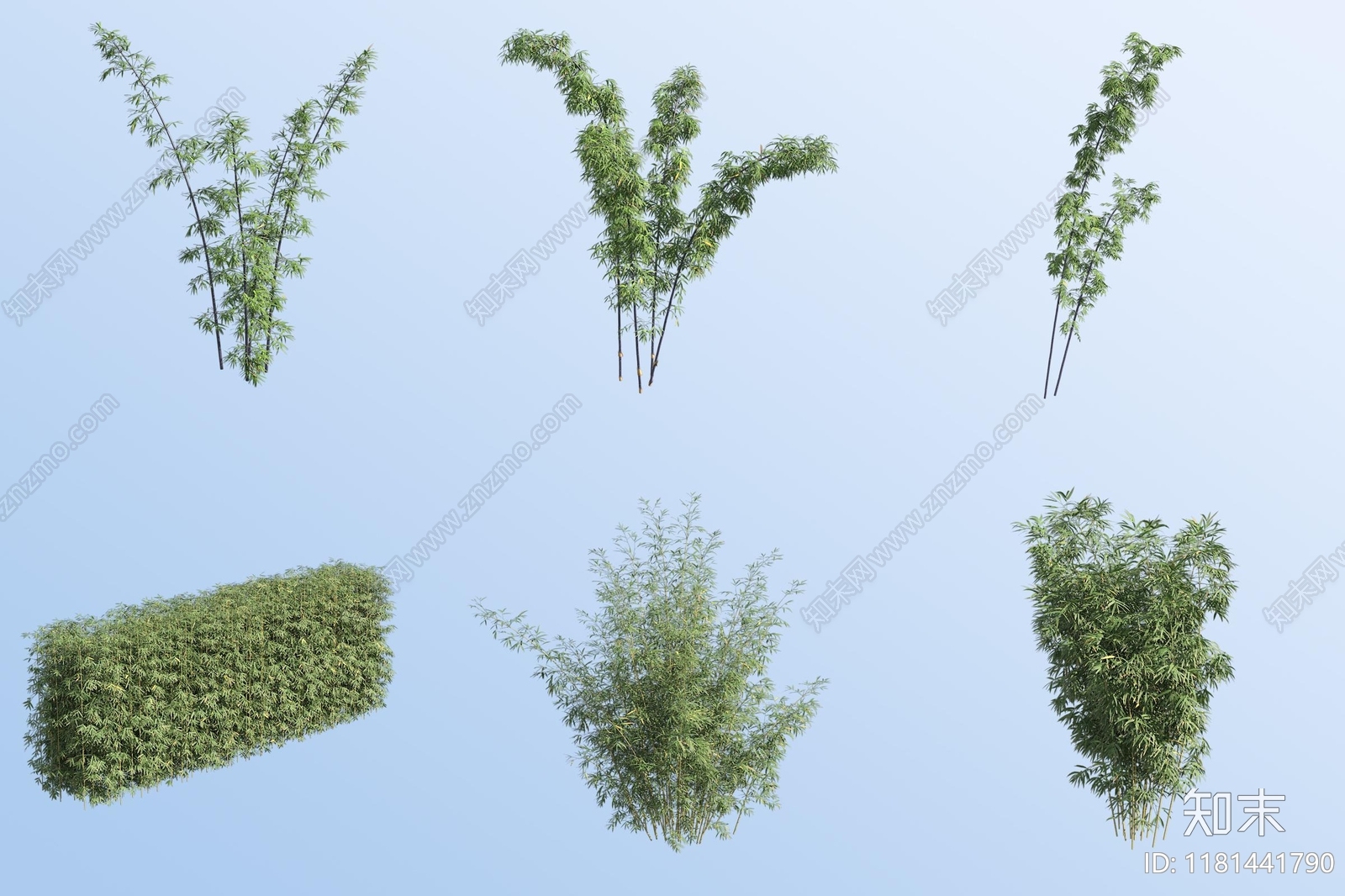 植物堆3D模型下载【ID:1181441790】