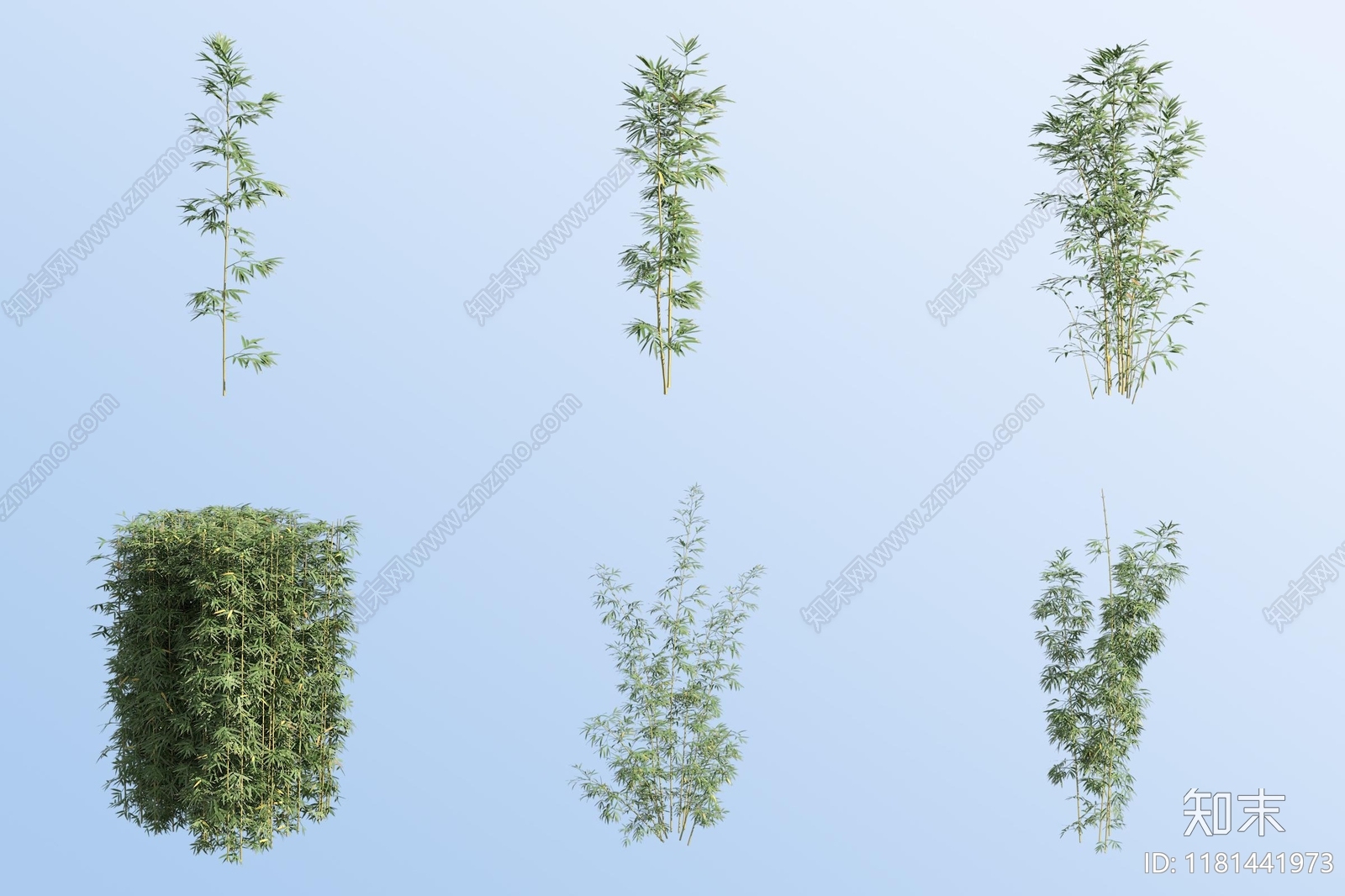 植物堆3D模型下载【ID:1181441973】