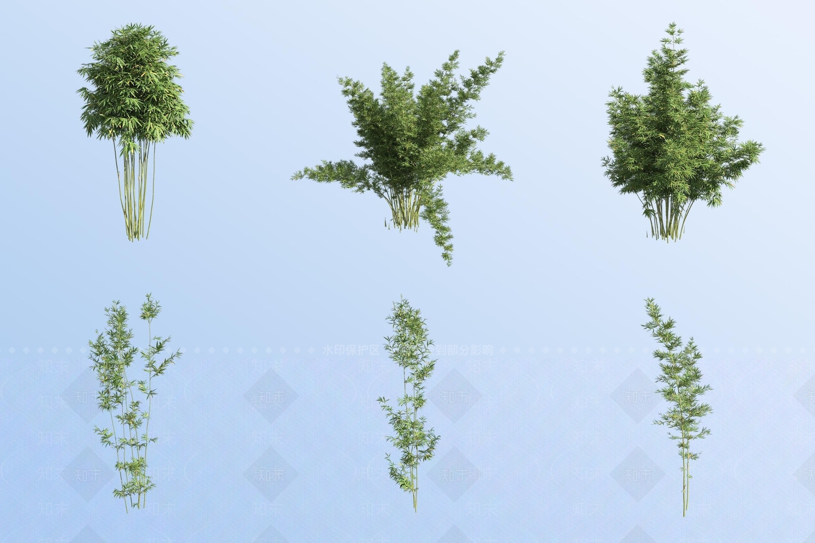 植物堆3D模型下载【ID:1181442772】