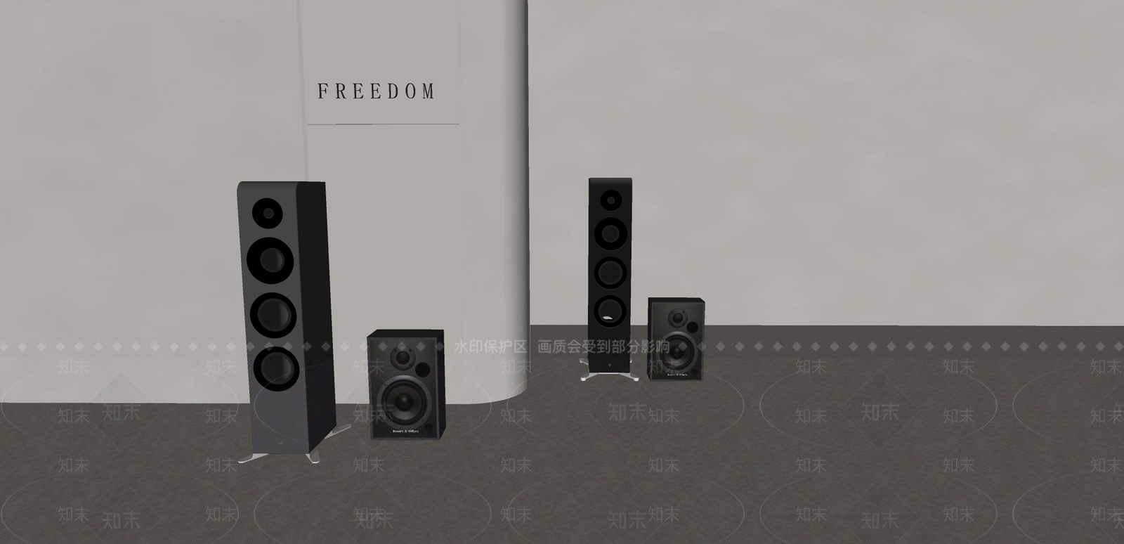 音响SU模型下载【ID:1181448898】