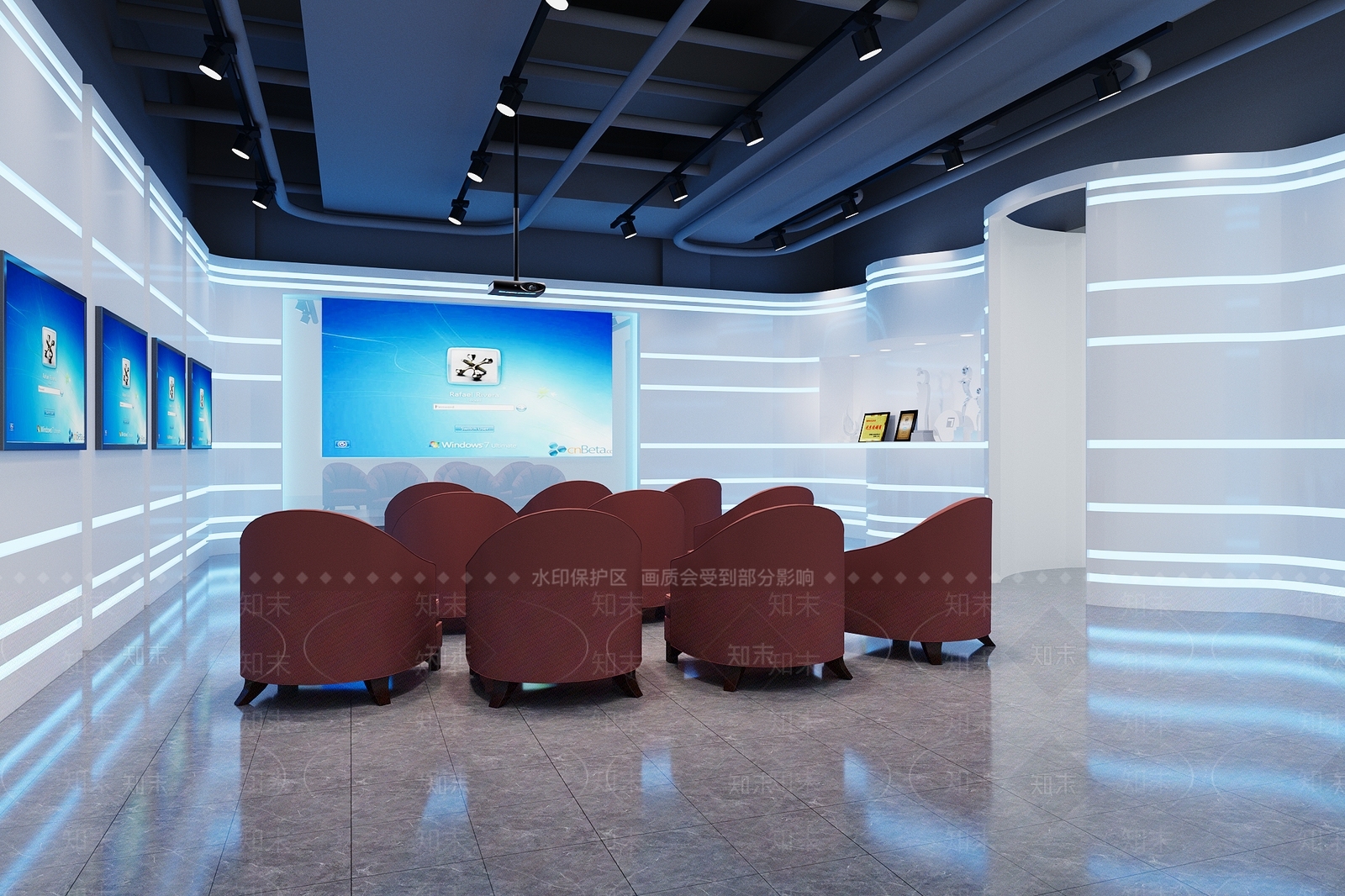 现代报告厅3D模型下载【ID:1181451268】