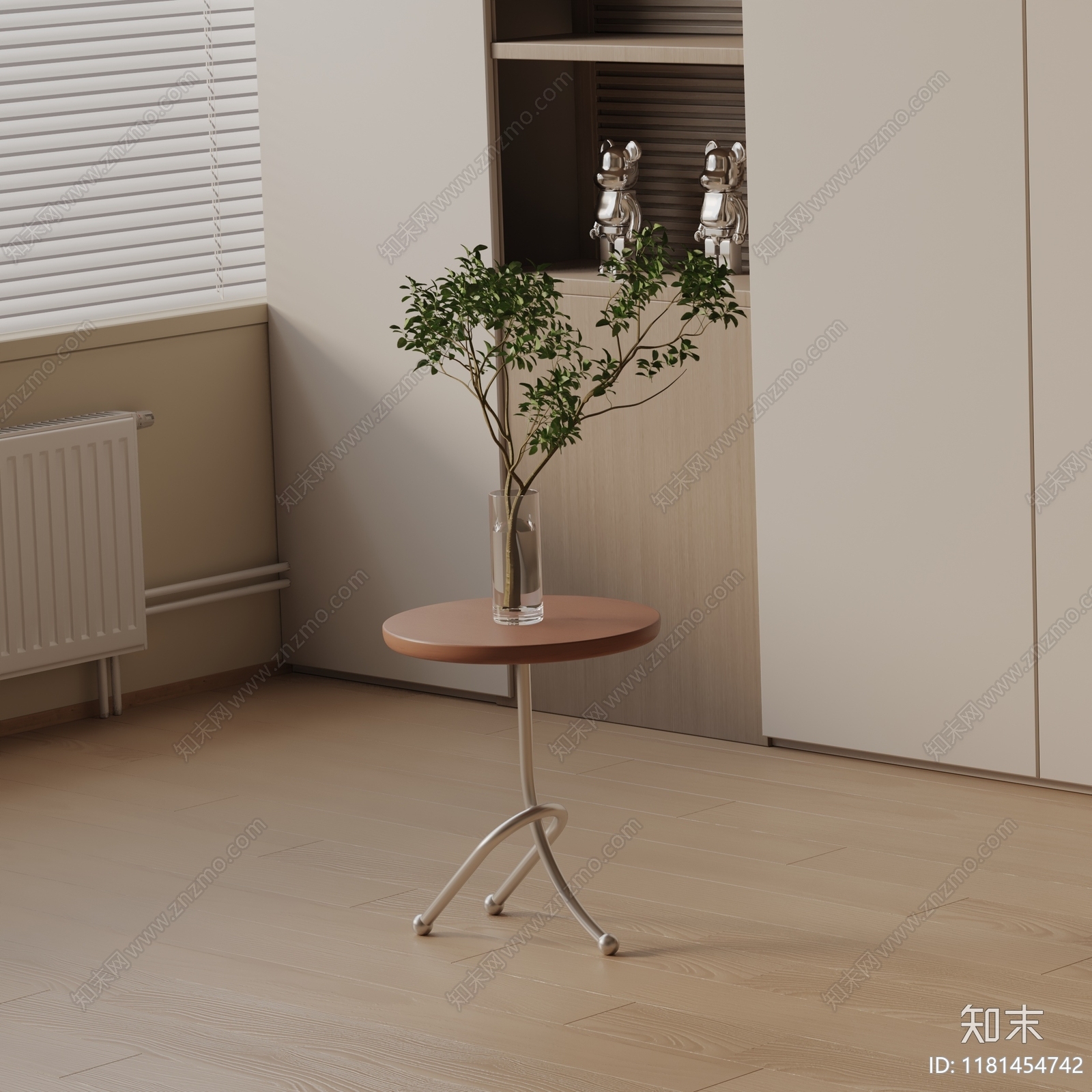 现代床头柜3D模型下载【ID:1181454742】