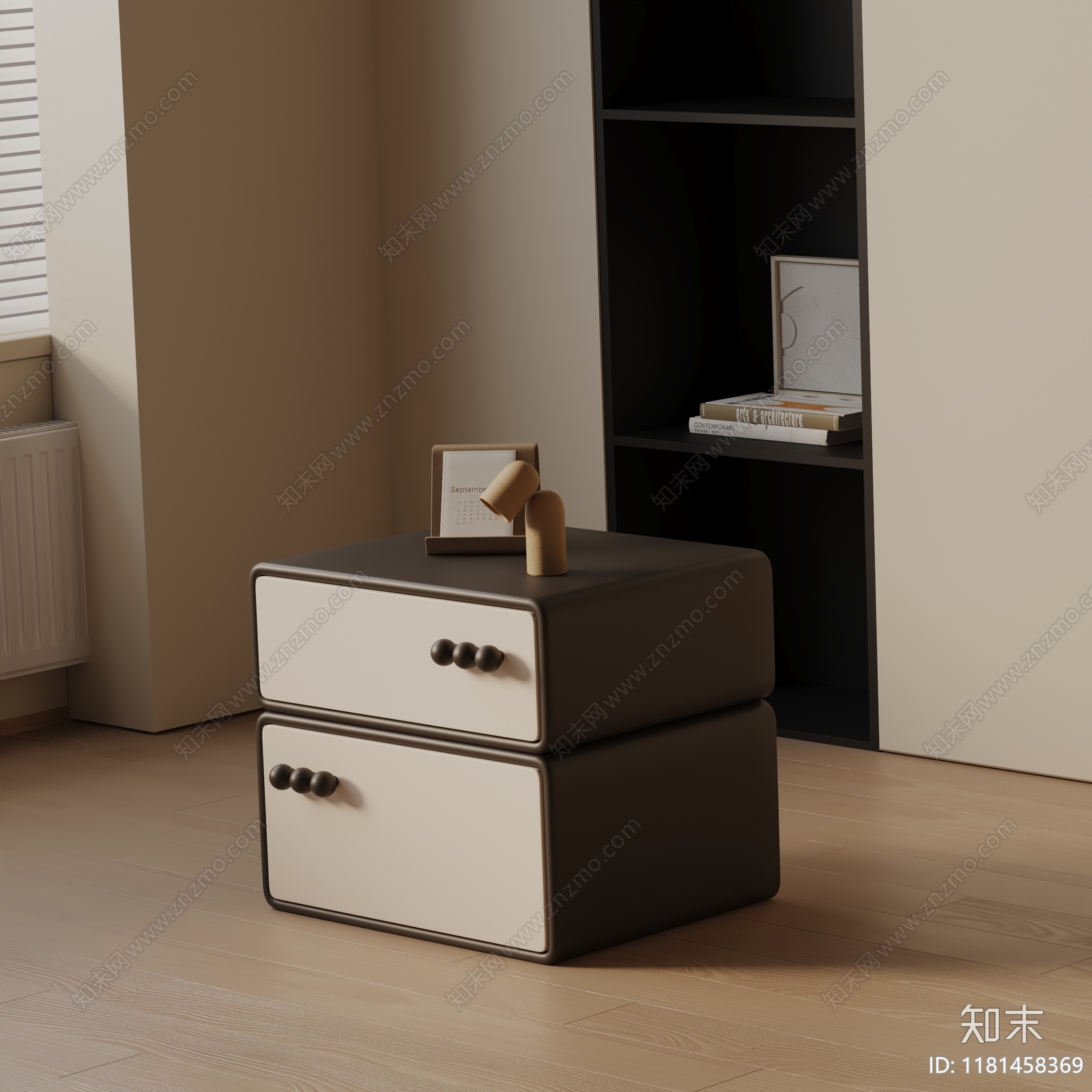 现代床头柜3D模型下载【ID:1181458369】