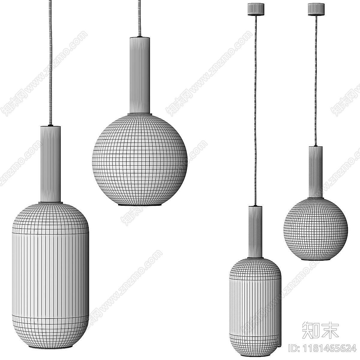 吊灯3D模型下载【ID:1181465624】