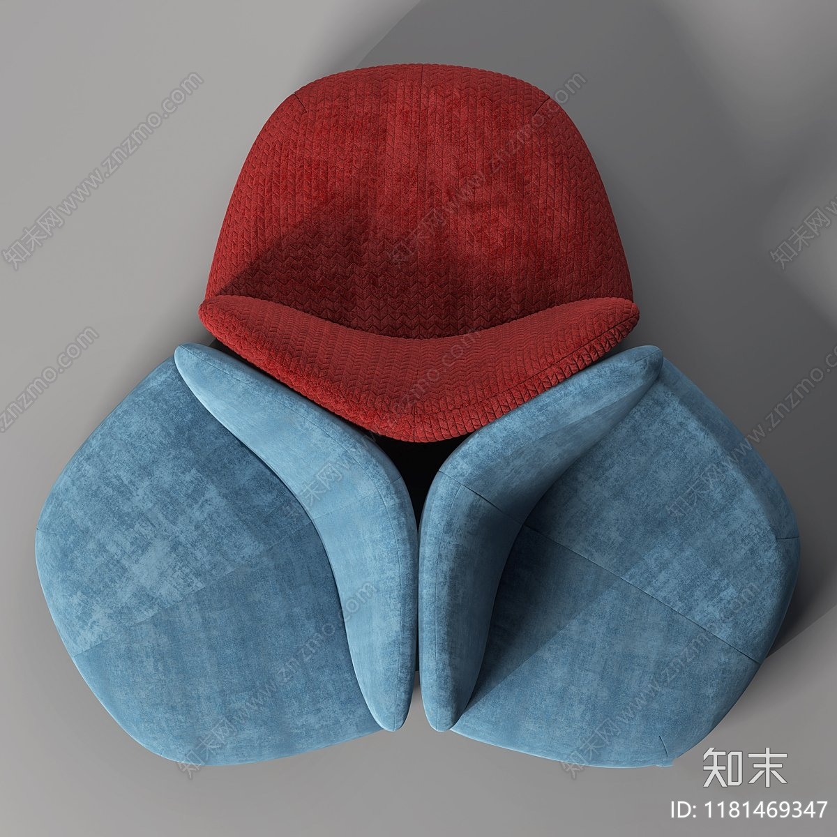 沙发凳3D模型下载【ID:1181469347】