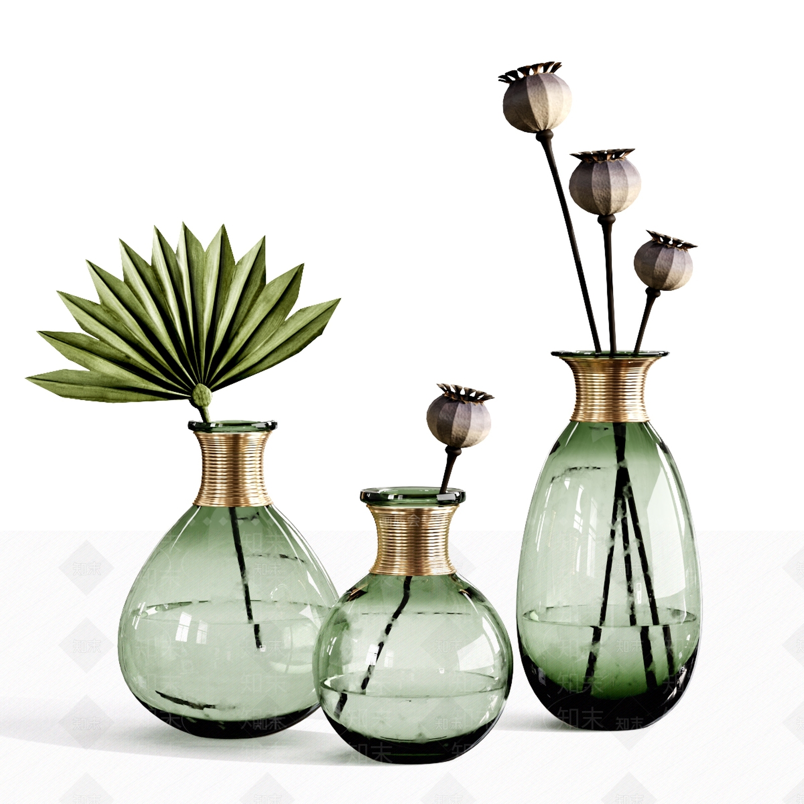 现代植物摆件3D模型下载【ID:1181473852】