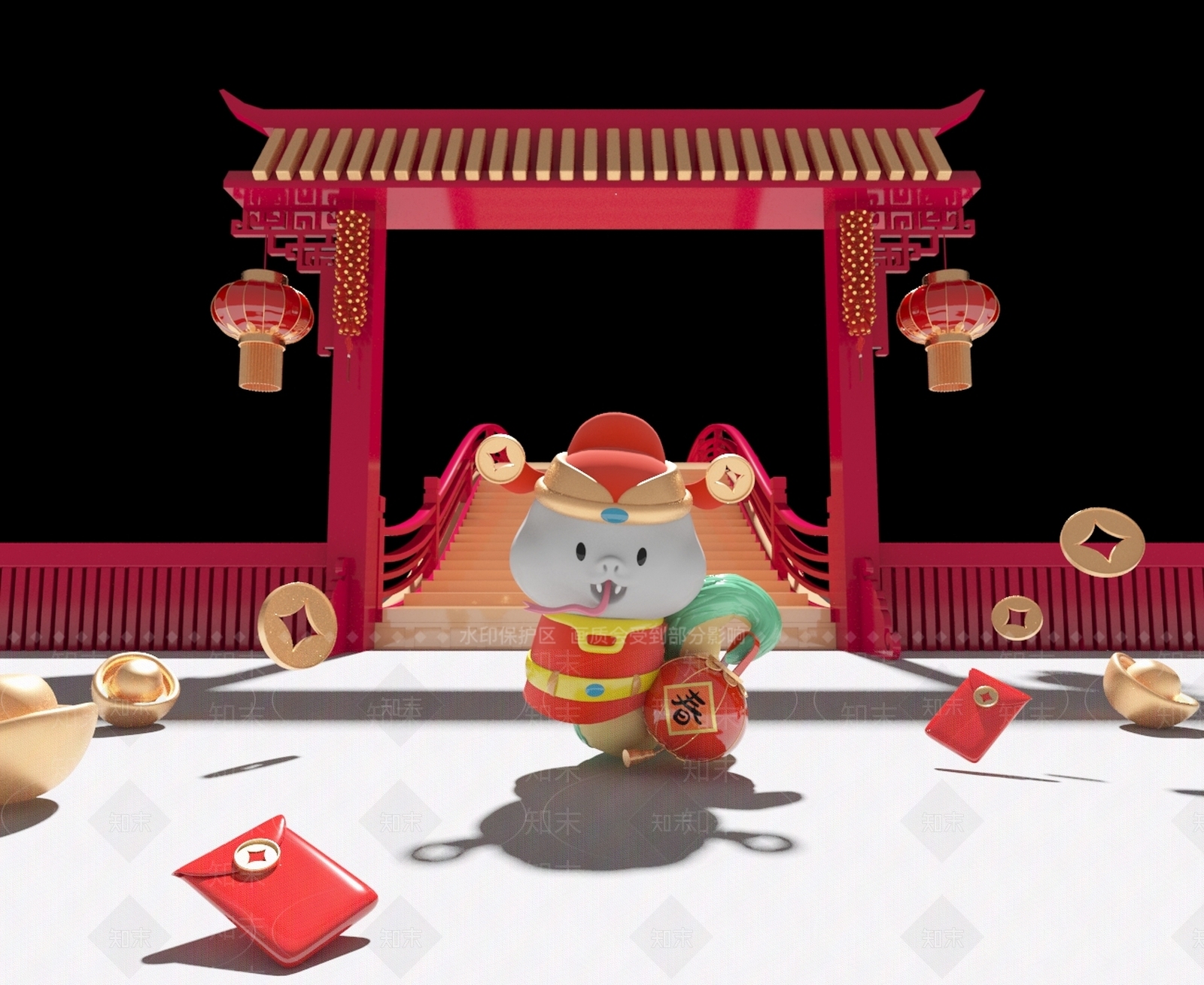 现代单人沙发3D模型下载【ID:1181476381】