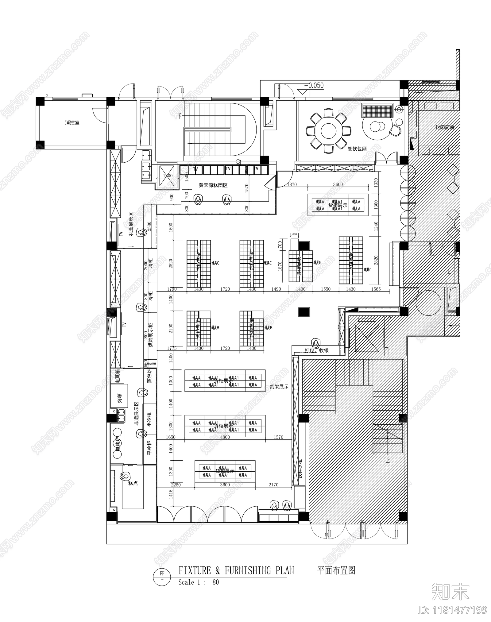 现代图书馆cad施工图下载【ID:1181477199】