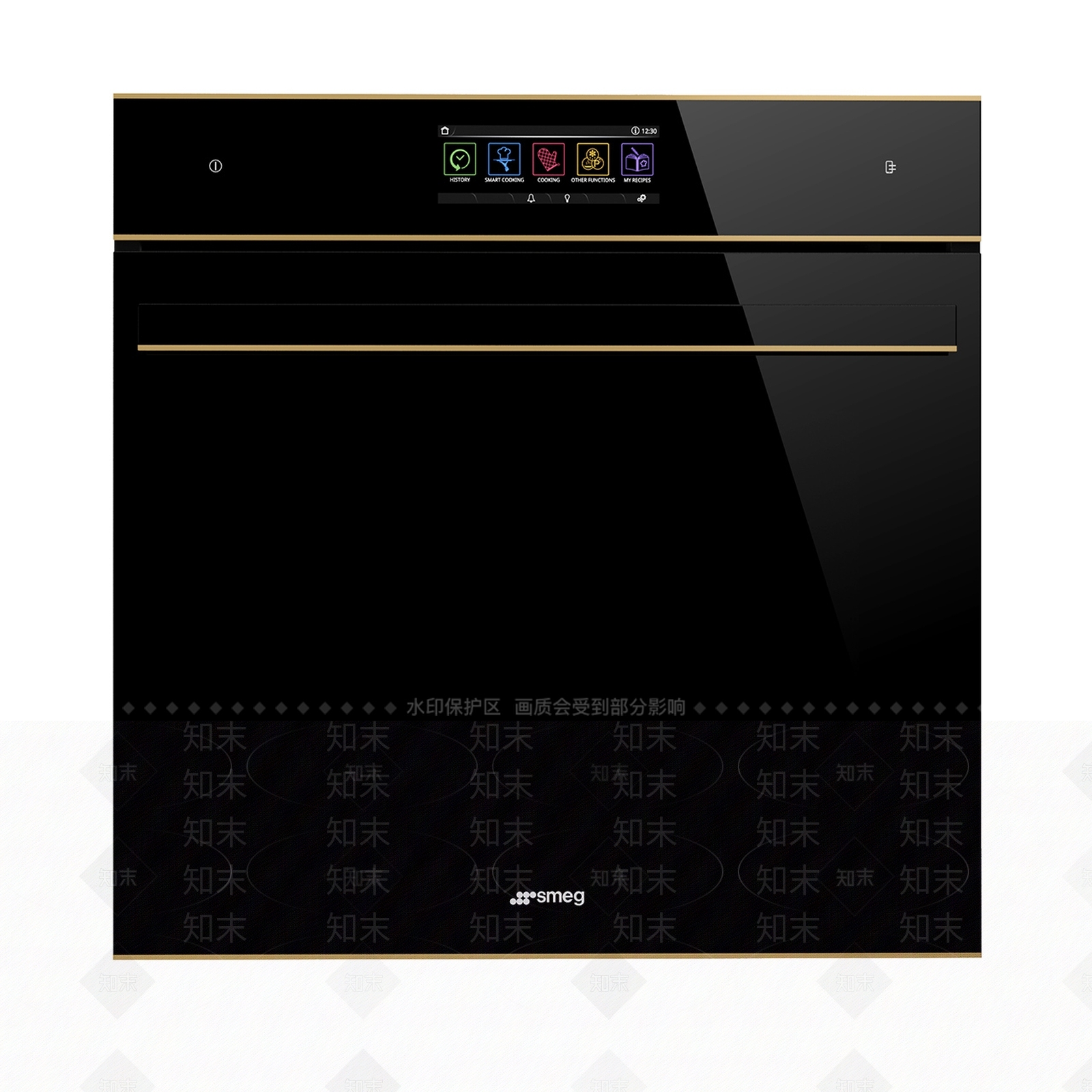 现代烤箱3D模型渲染效果图