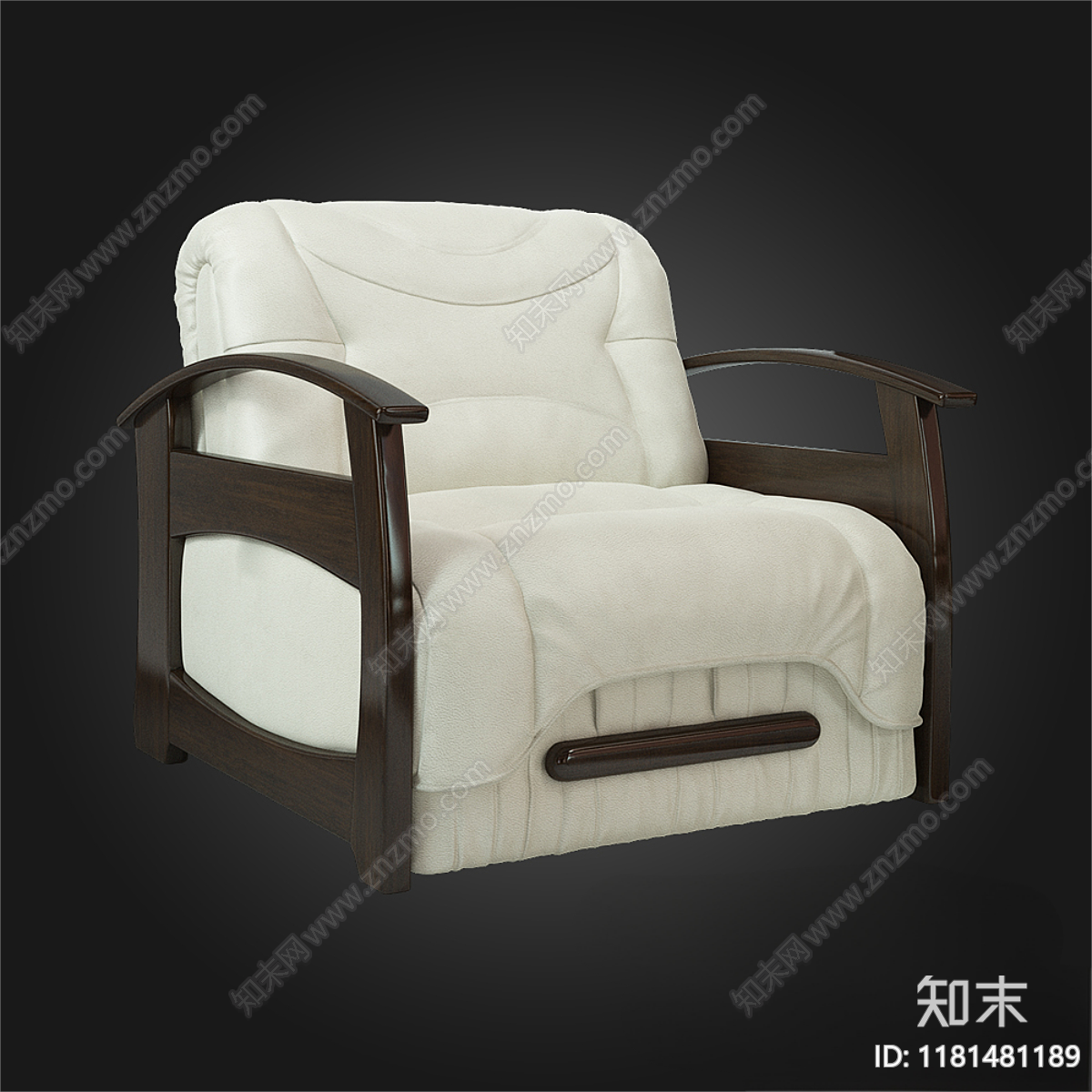 现代中古单人沙发3D模型下载【ID:1181481189】