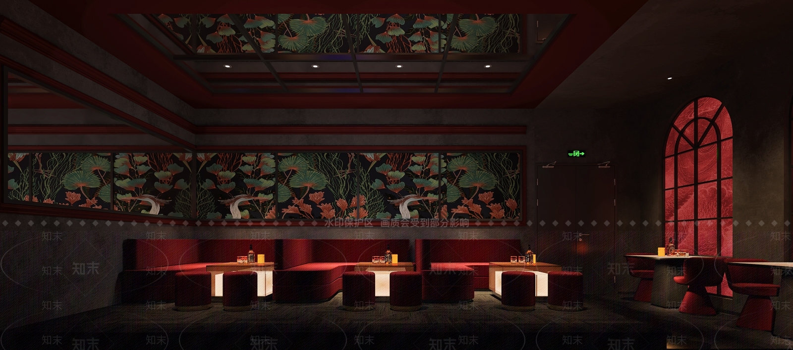 现代中式酒吧3D模型下载【ID:1181486208】