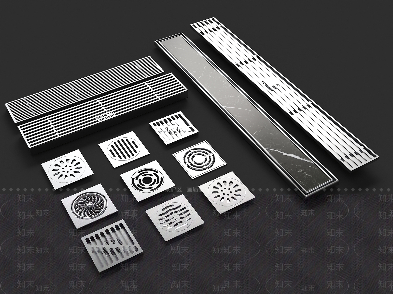 地漏3D模型下载【ID:1181491302】