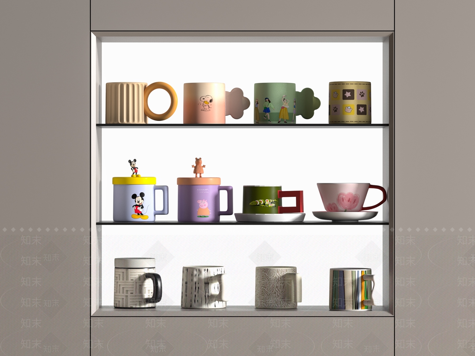 餐具3D模型下载【ID:1181495679】
