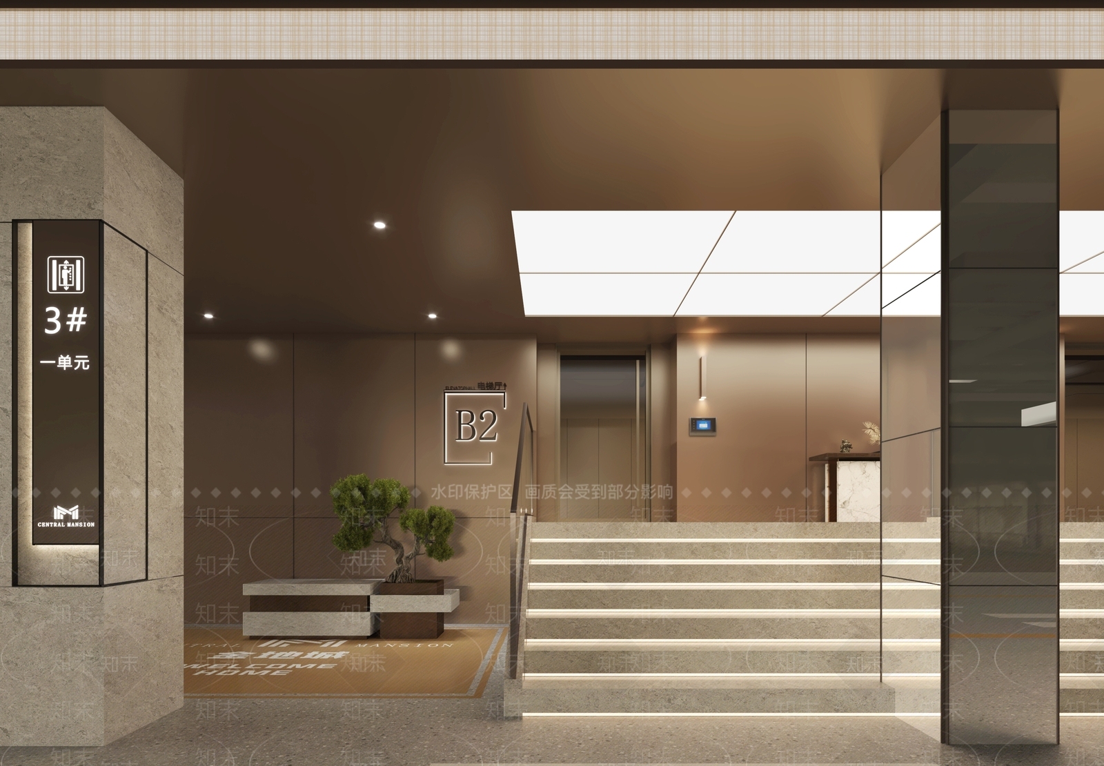 现代新中式其他公共空间SU模型下载【ID:1181503089】