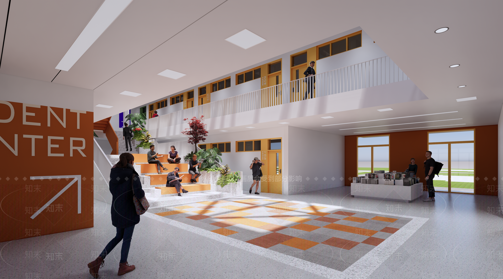 现代其他学校空间SU模型下载【ID:1181503312】