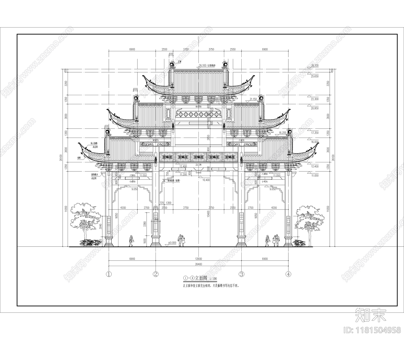 中式古建施工图下载【ID:1181504958】
