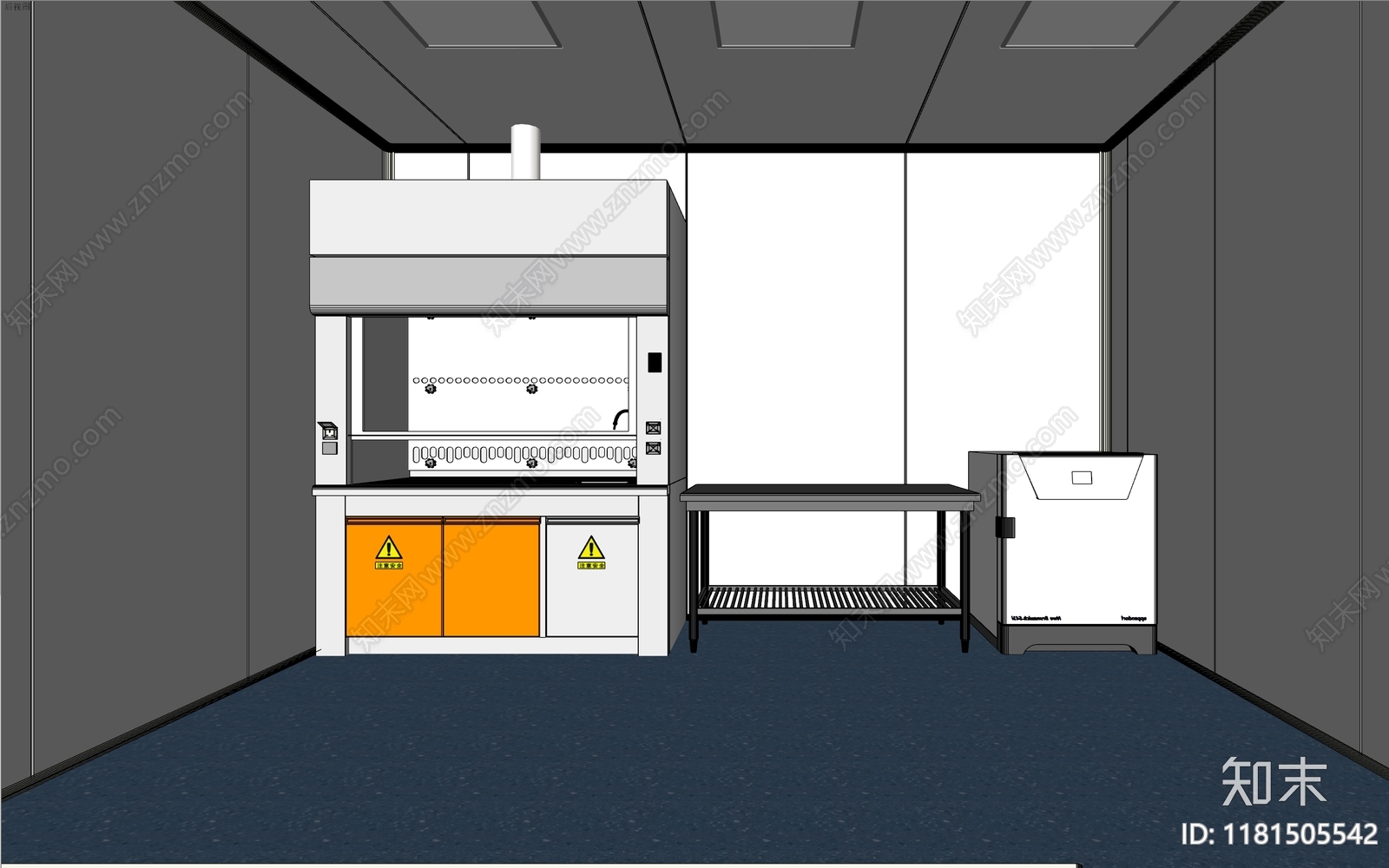 现代实验室SU模型下载【ID:1181505542】