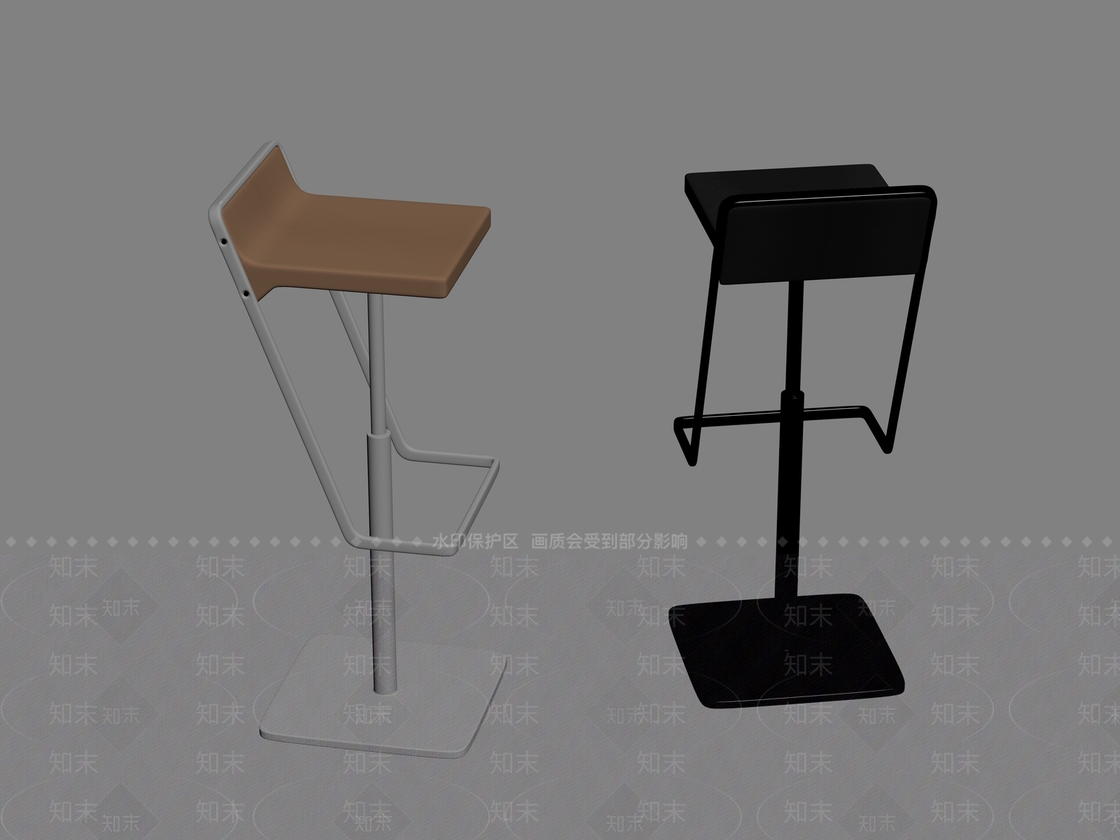 现代吧椅SU模型下载【ID:1181505716】