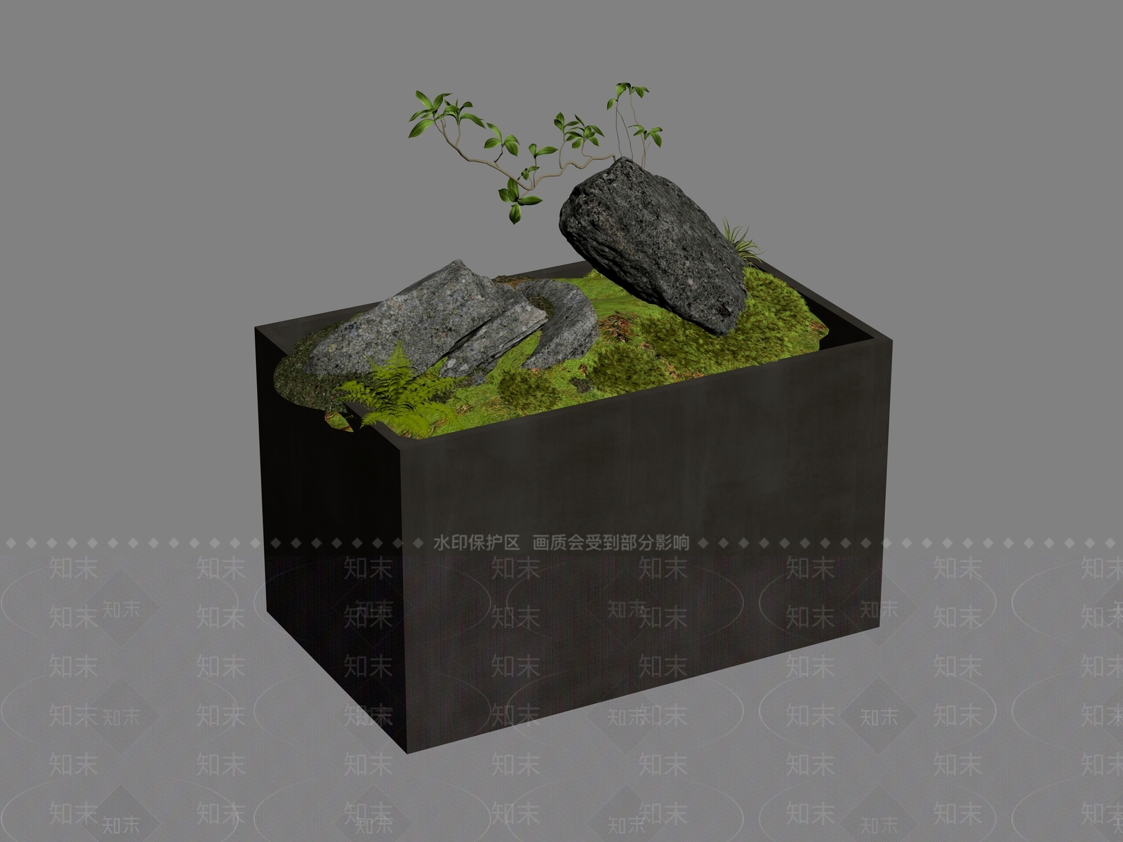 现代石头SU模型下载【ID:1181506455】