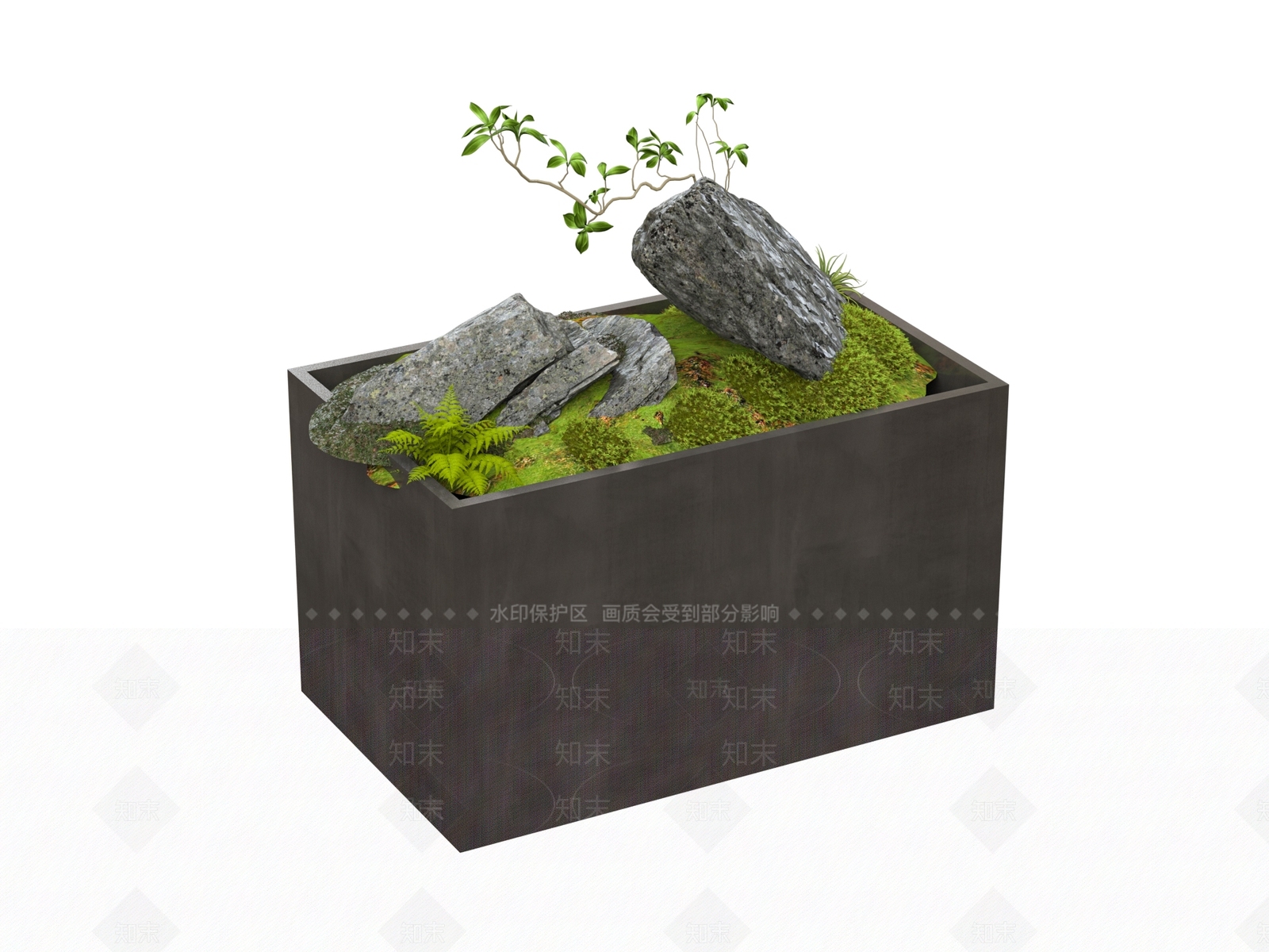 现代石头SU模型下载【ID:1181506455】