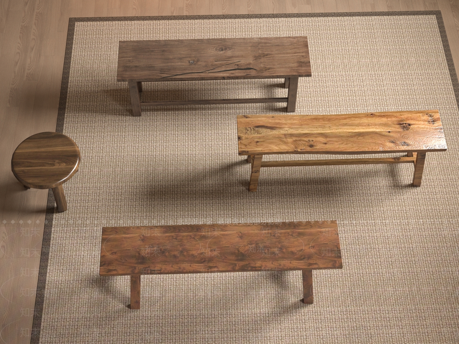 其他凳子3D模型下载【ID:1181511676】