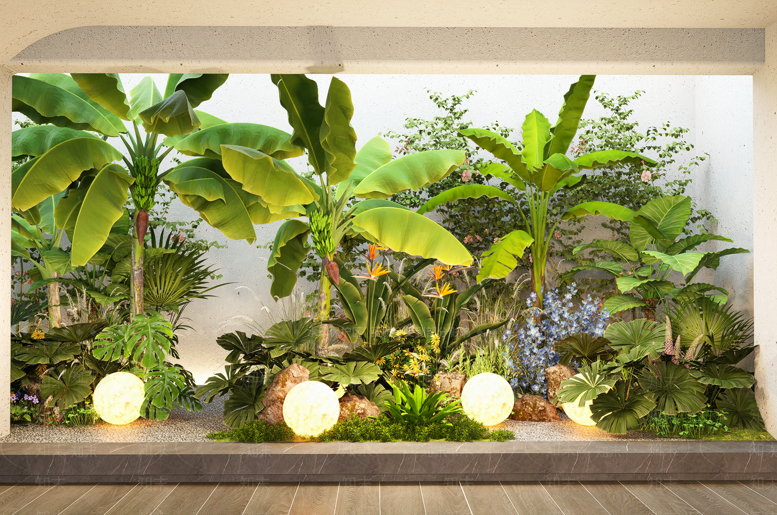 植物组合SU模型下载【ID:1181514002】