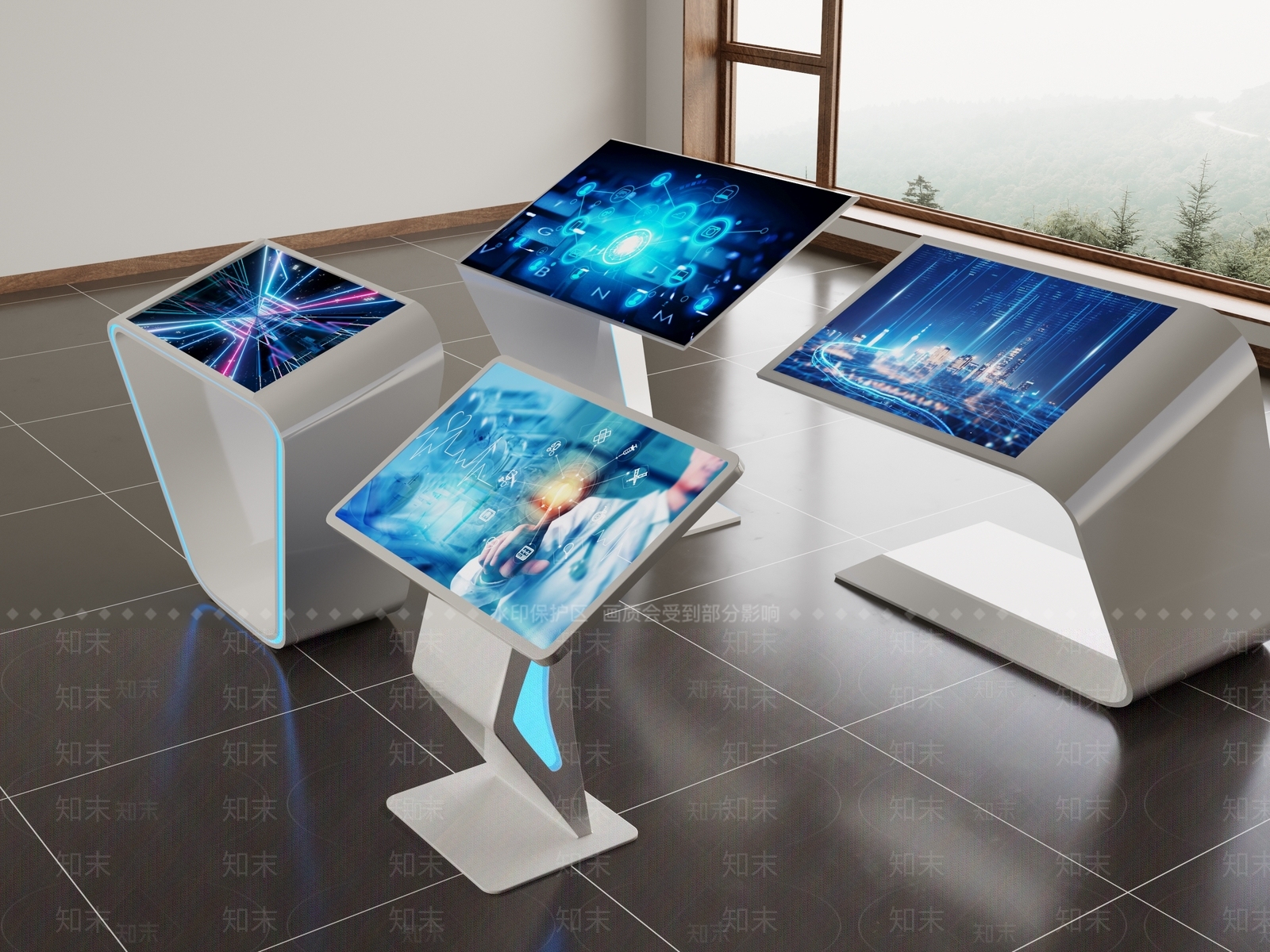 现代科技展厅SU模型下载【ID:1181516239】