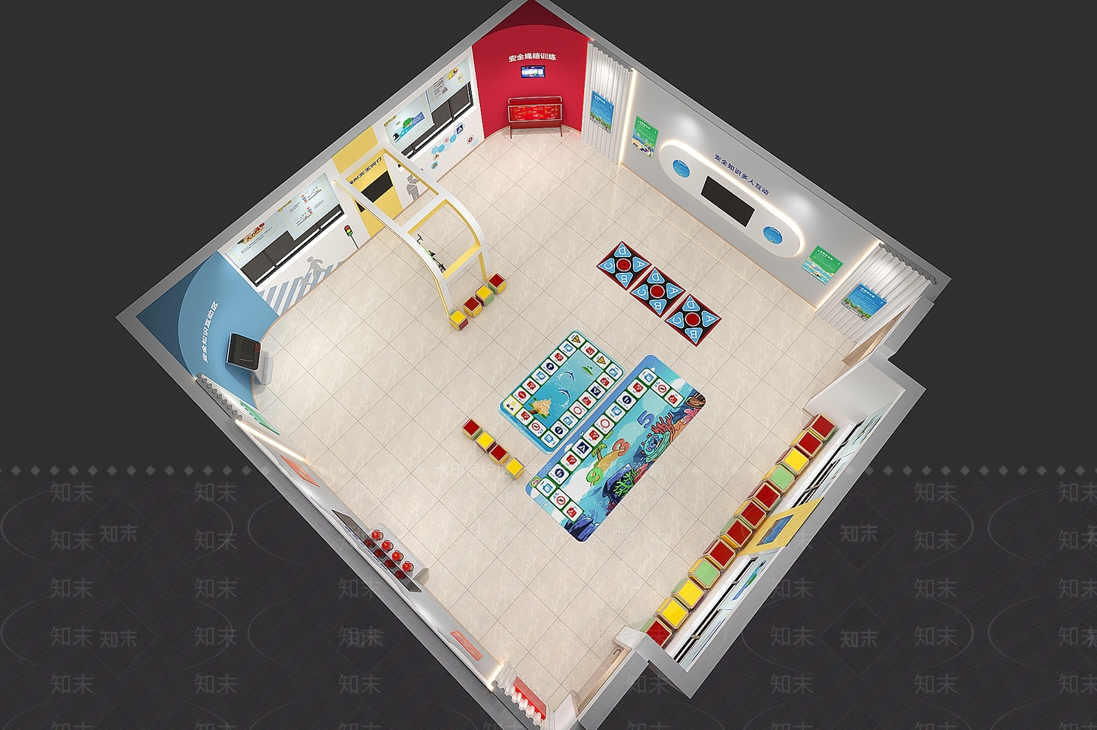 现代教室3D模型下载【ID:1181518263】