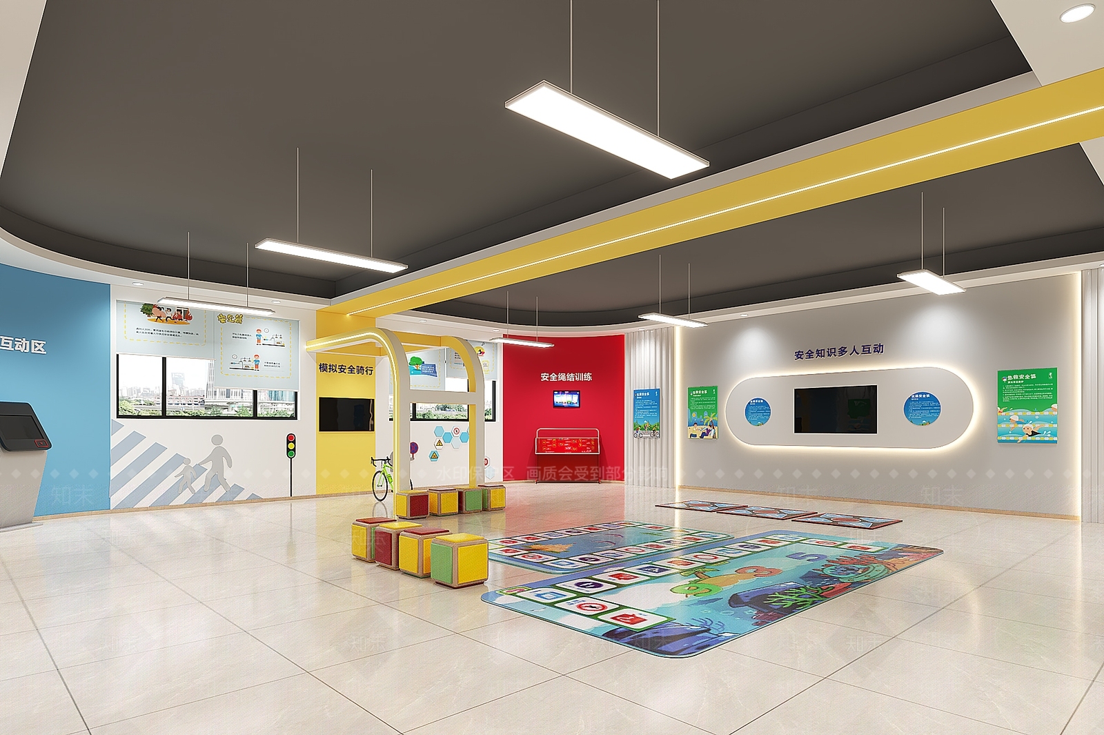 现代教室3D模型下载【ID:1181518263】