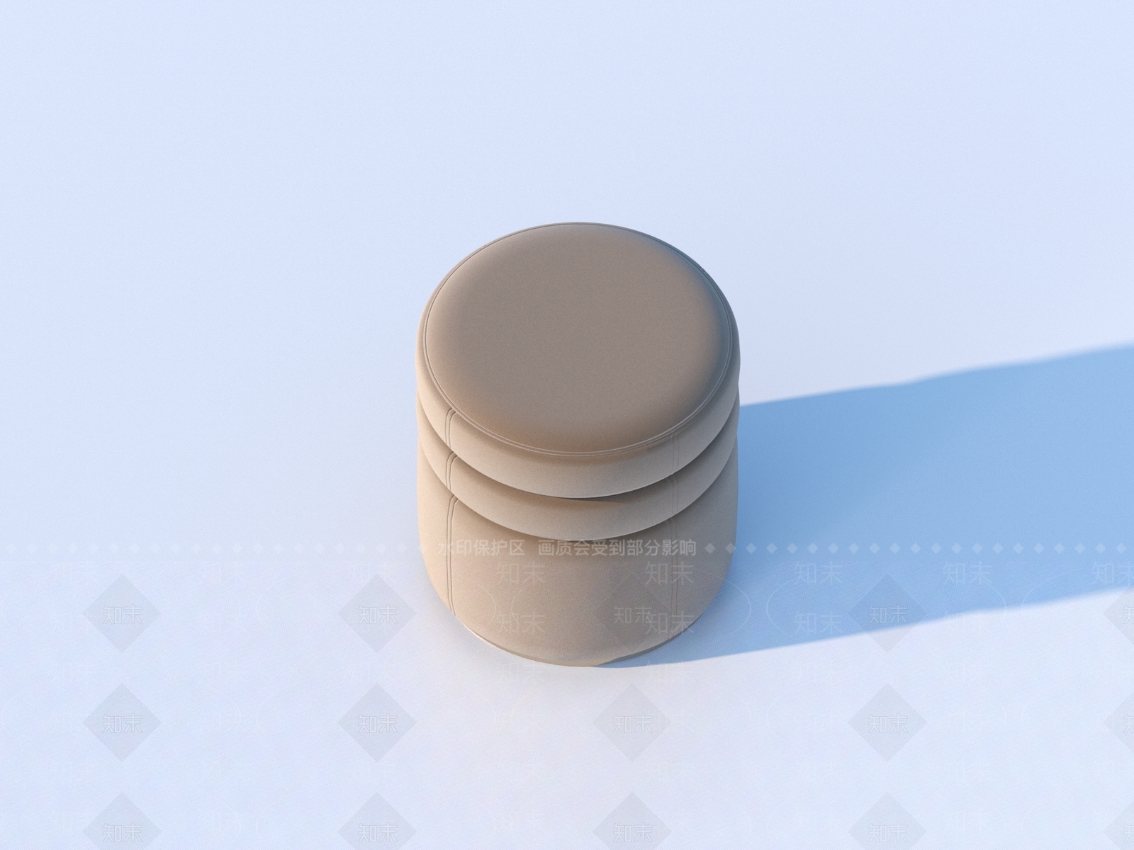 现代沙发凳3D模型下载【ID:1181518278】