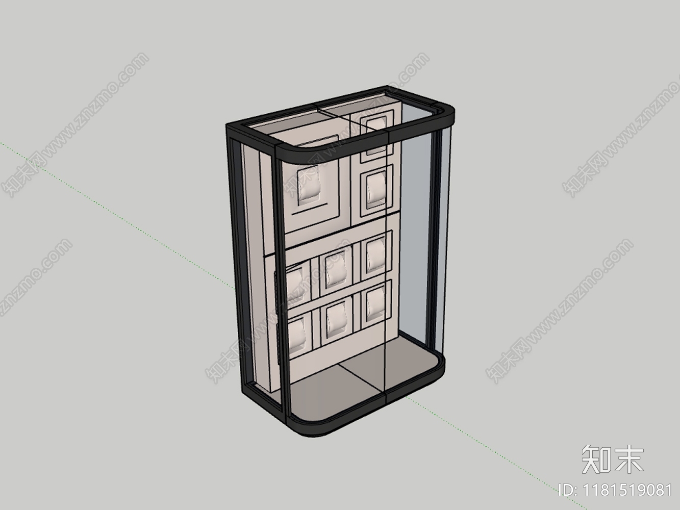 现代简约其他柜子SU模型下载【ID:1181519081】