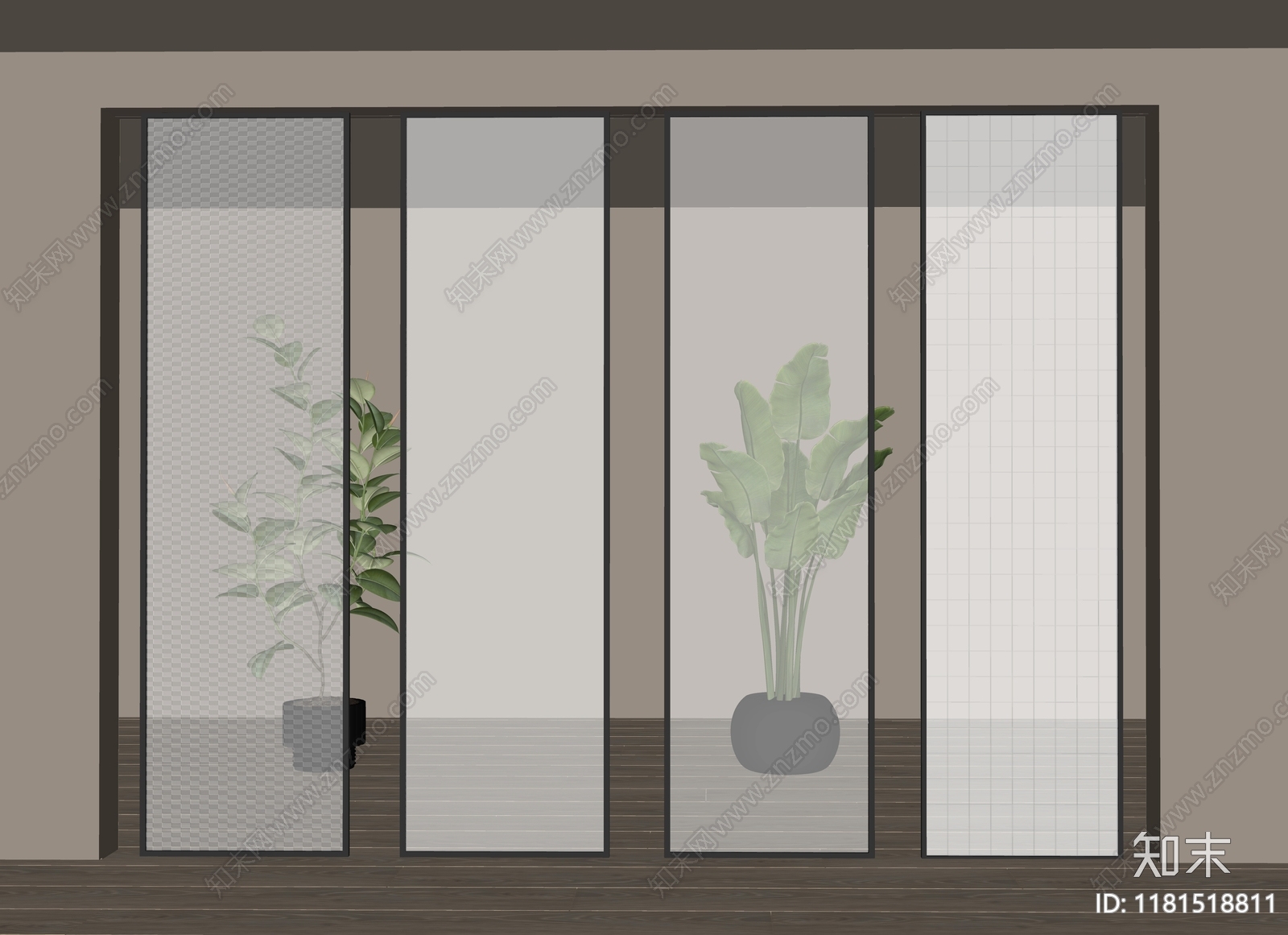 现代意式屏风SU模型下载【ID:1181518811】