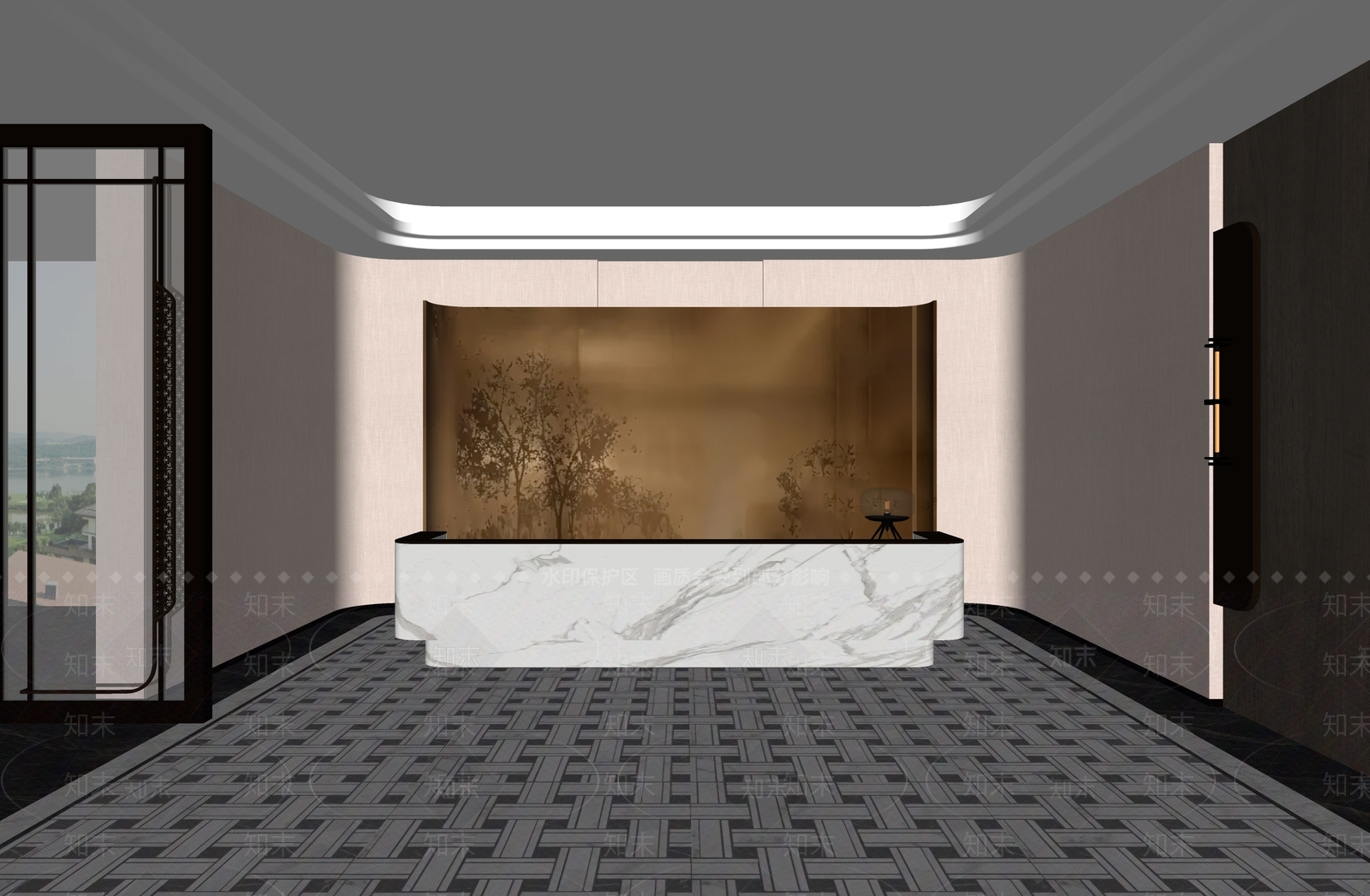 现代其他办公区域SU模型下载【ID:1181521300】