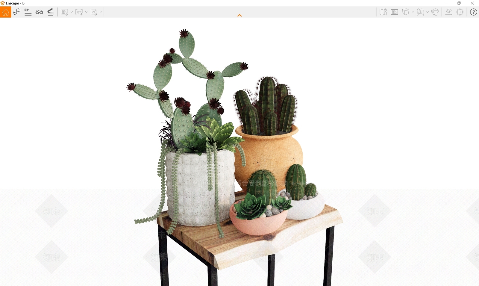 植物组合SU模型下载【ID:1181523868】