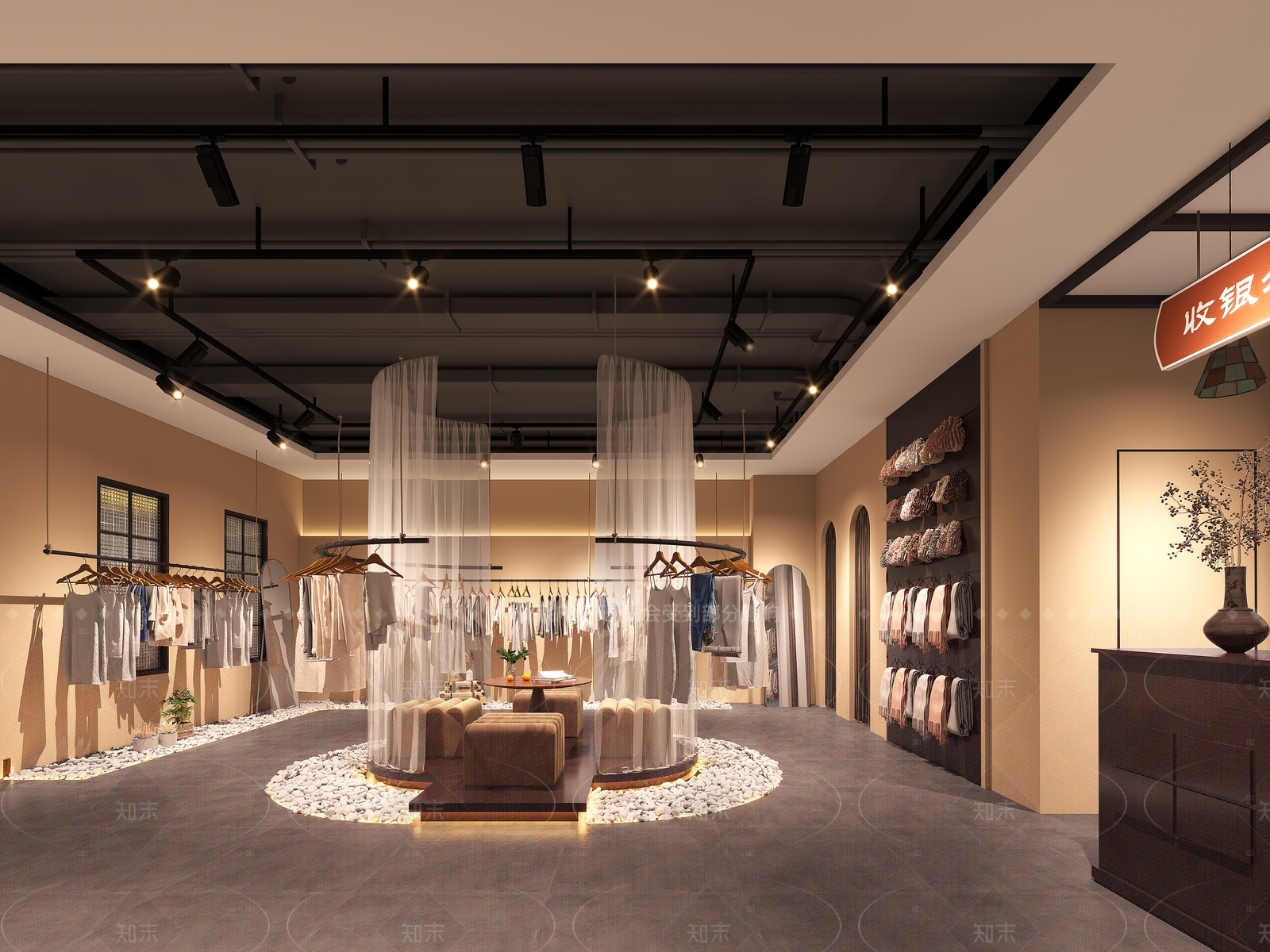 现代服装店3D模型下载【ID:1181524509】