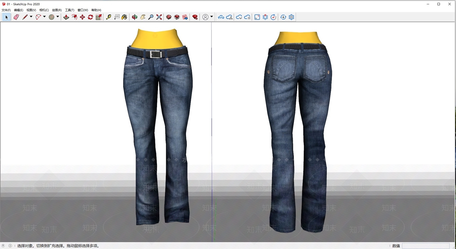 衣服SU模型下载【ID:1181529630】