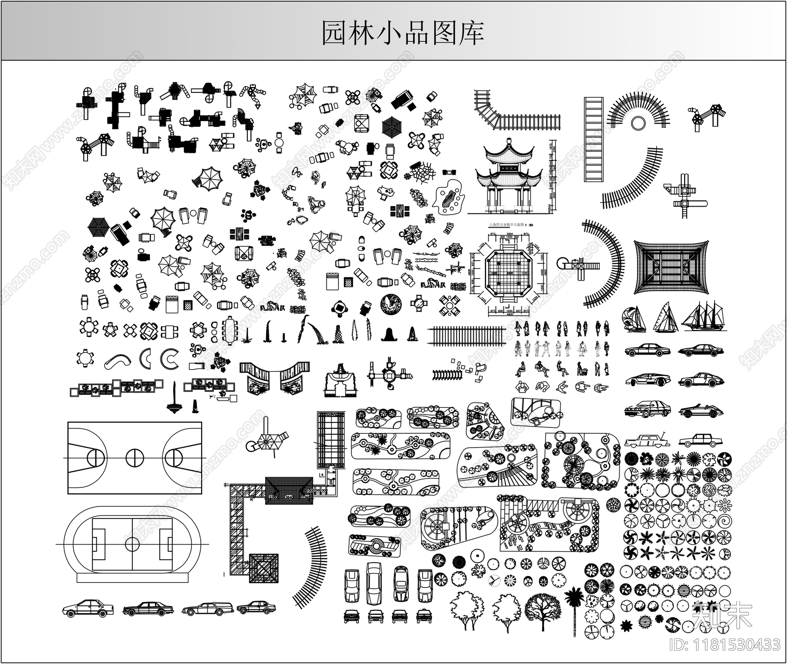 综合景观图库施工图下载【ID:1181530433】